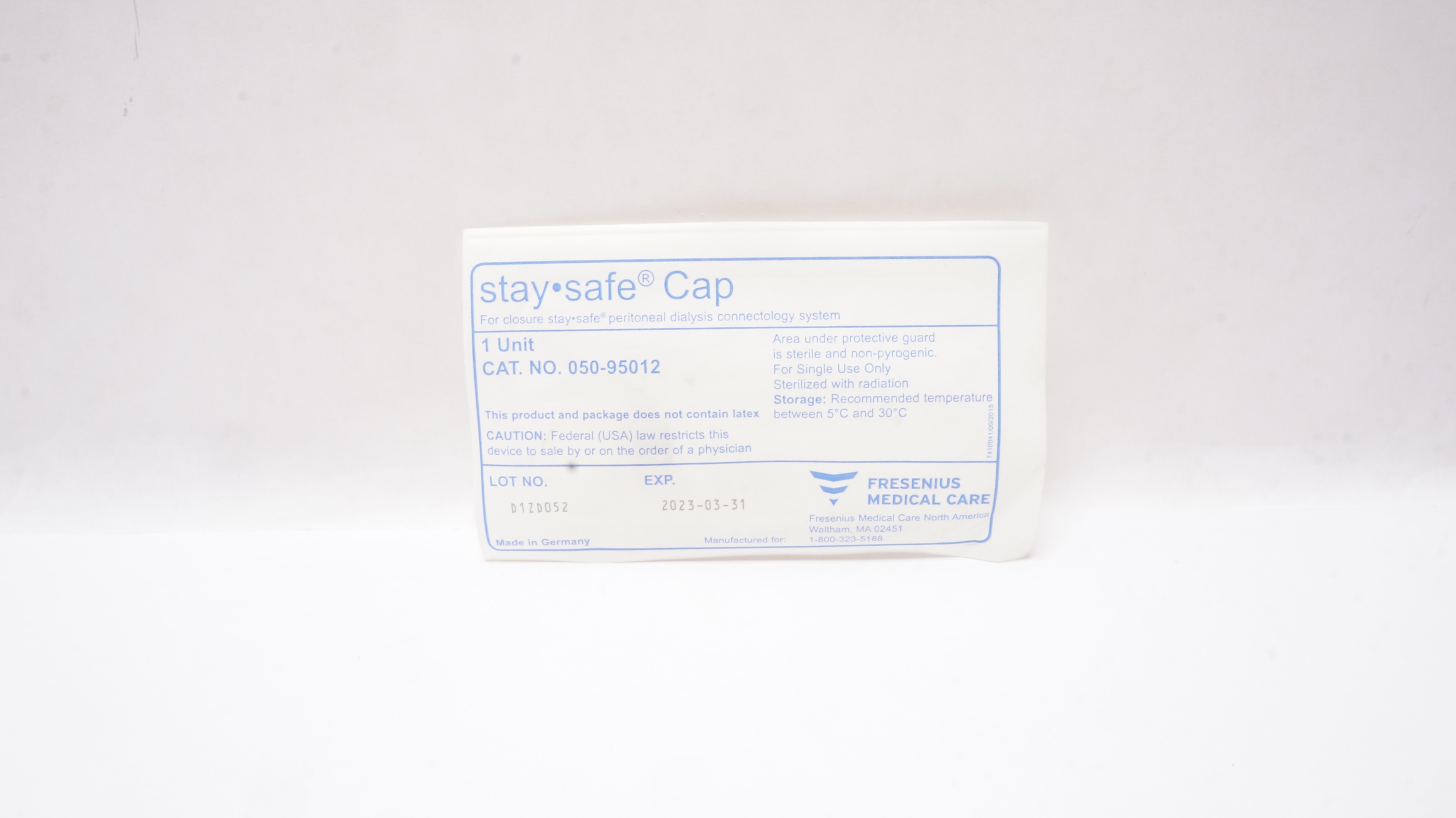 Fresenius 050-95012 StaySafe Cap Peritoneal Dialysis Accessories (x)