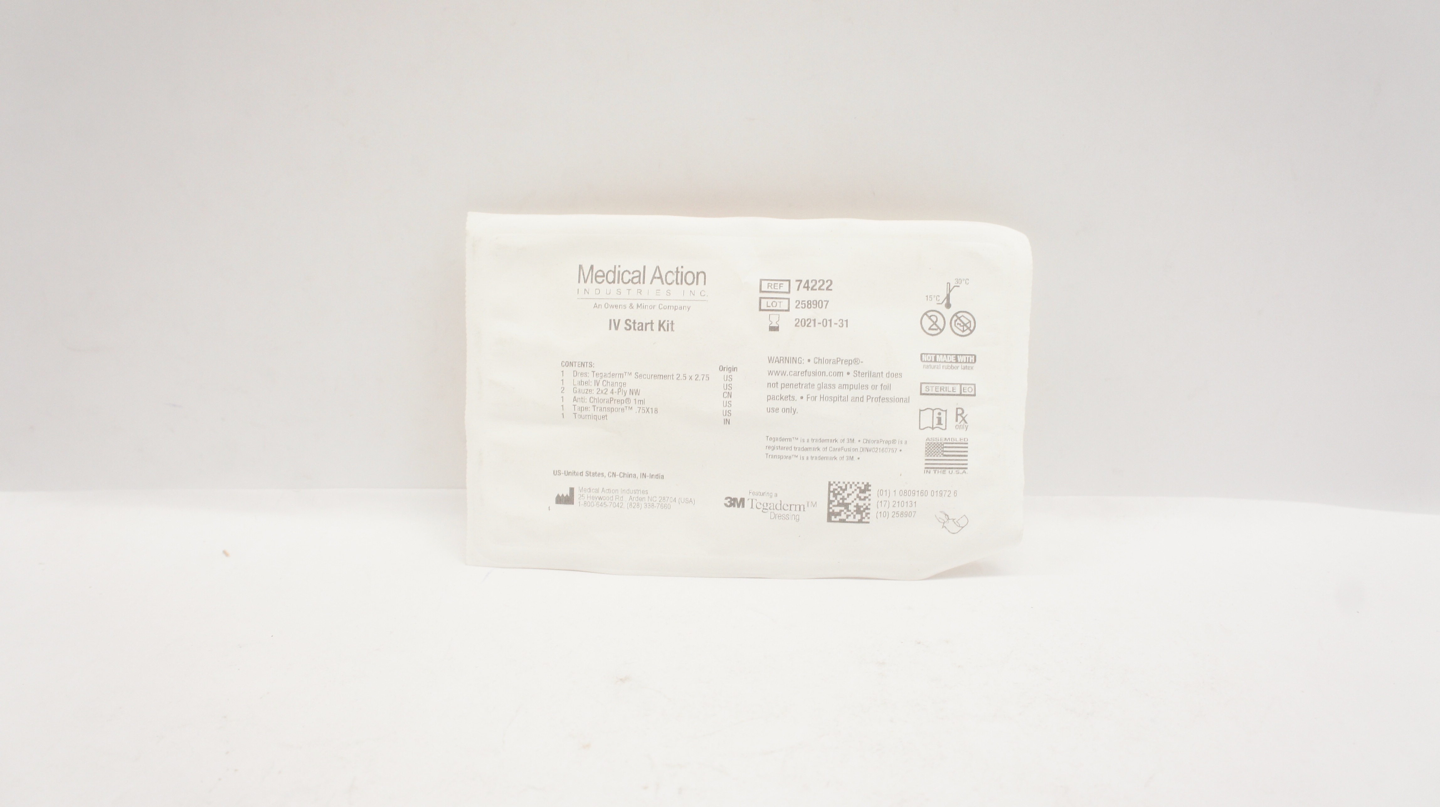 3M 74222 Tegaderm Medical Action IV Start Kit (x)