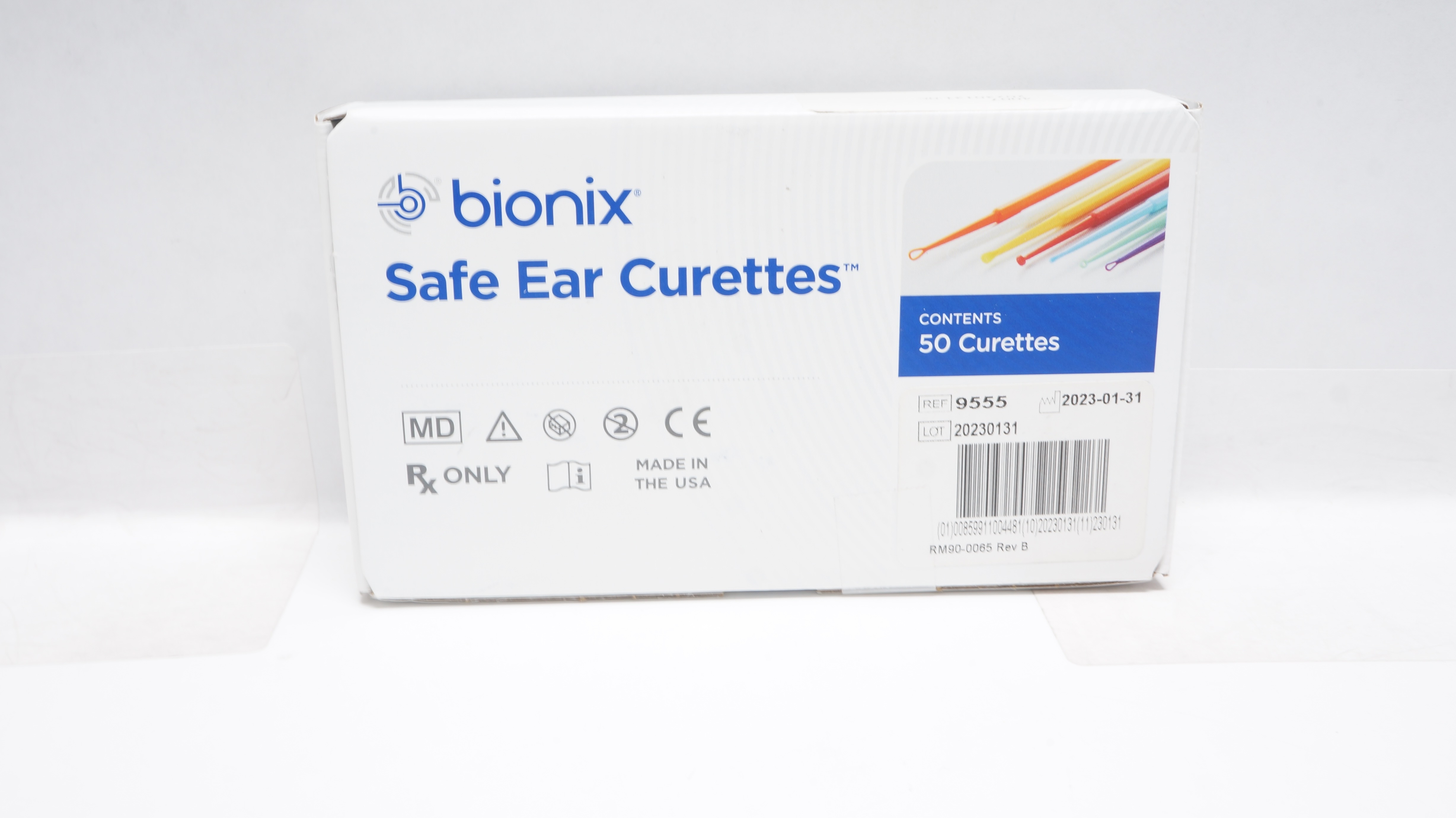 Bionix 9555 Flex Loop Safe Ear Curettes White Box of 50