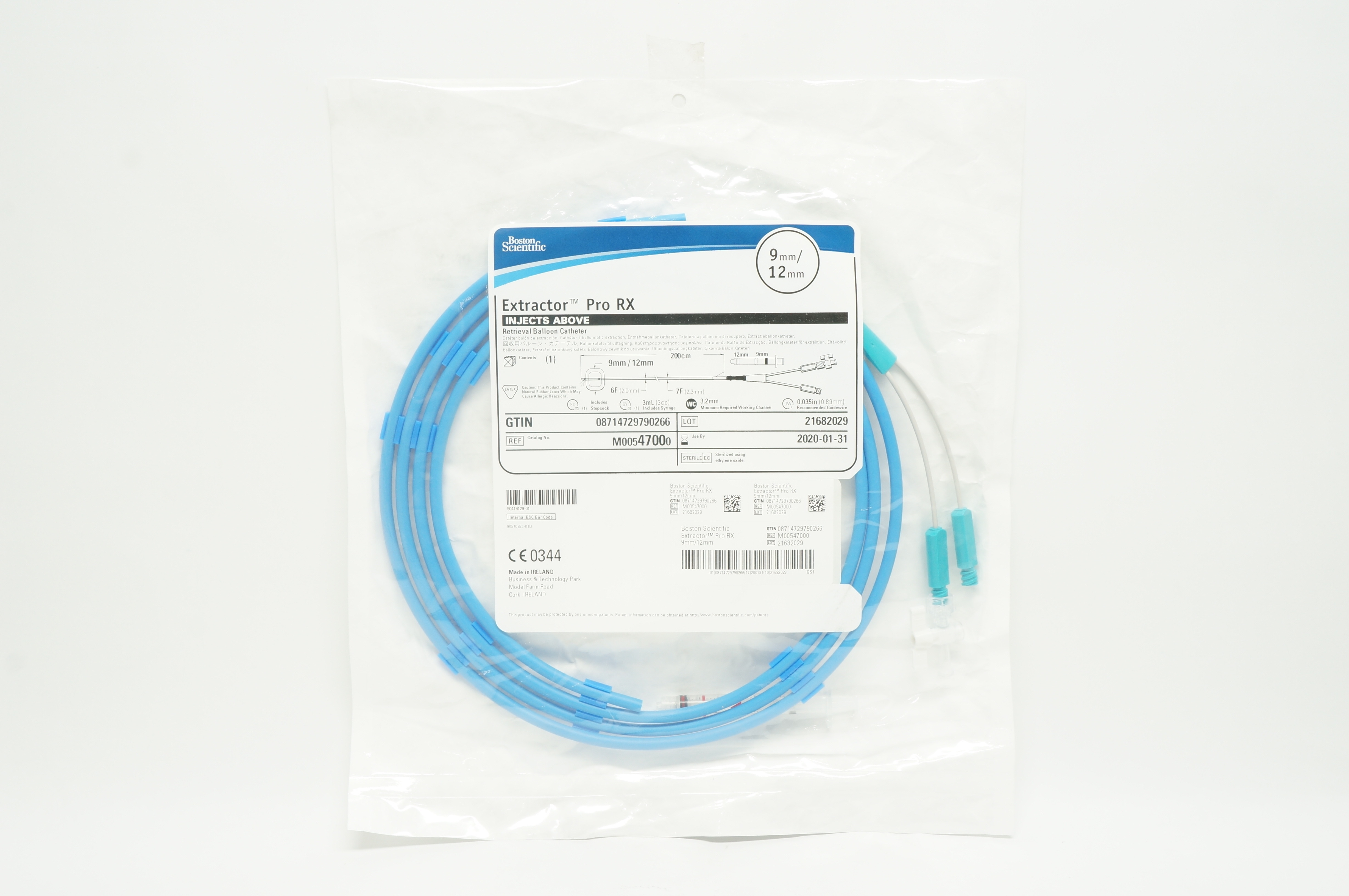 Boston Scientific M00547000 Extractor Pro RX Retrieval Balloon Cath 9mm/12mm (x)
