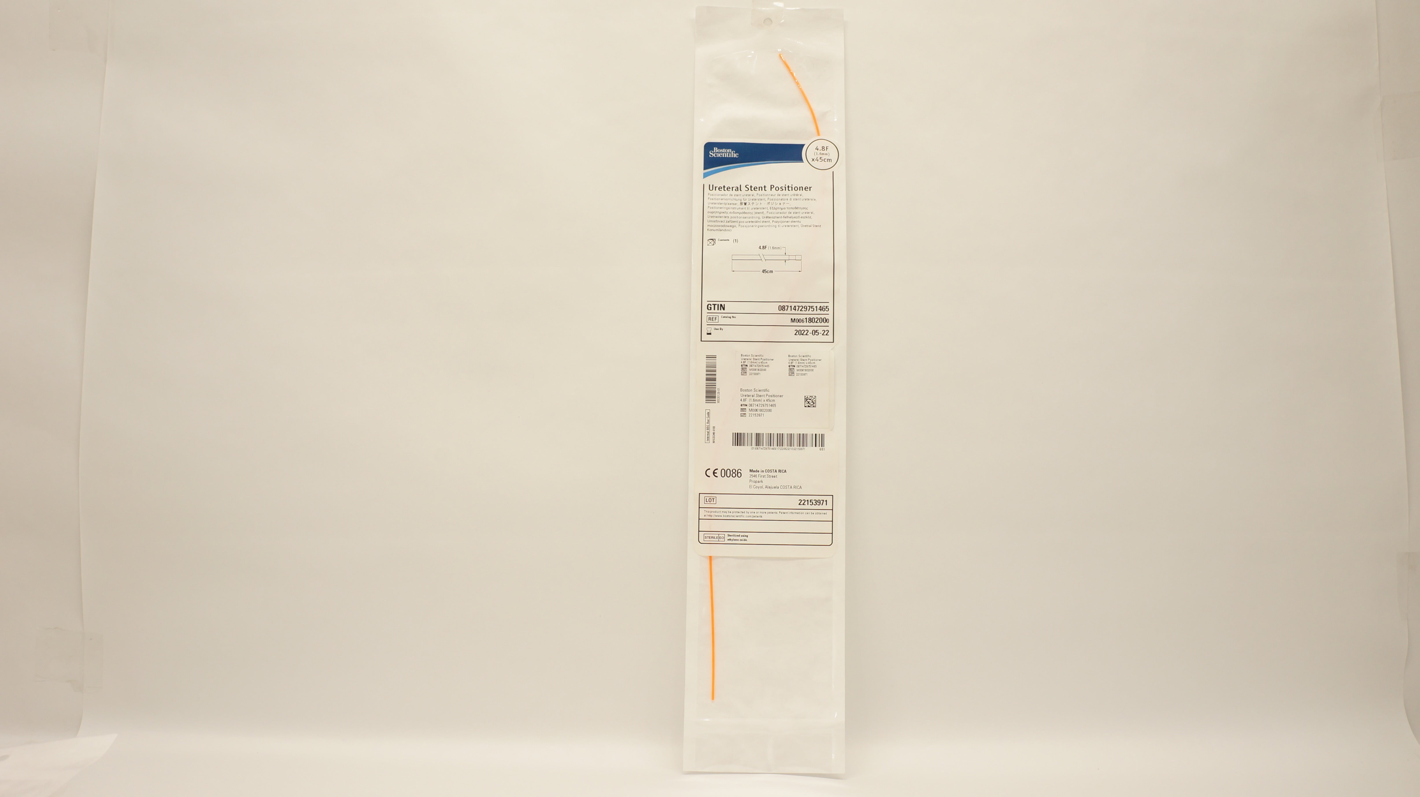 Boston Scientific M0061802000 Ureteral Stnt Positioner 4.8F x 45cm
