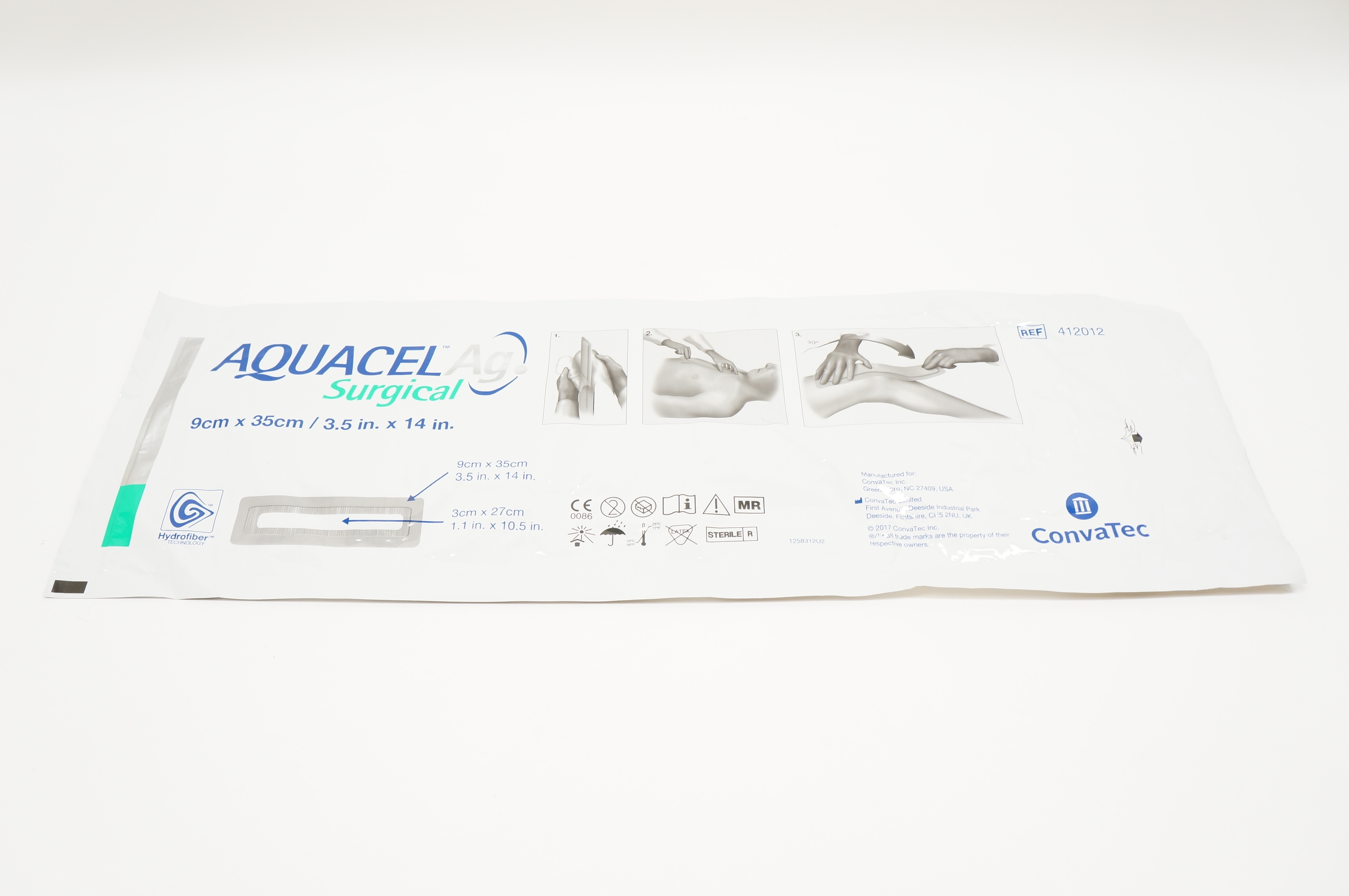 ConvaTec 412012 Aquacel Surgical 3.5inch x 14inch (x)