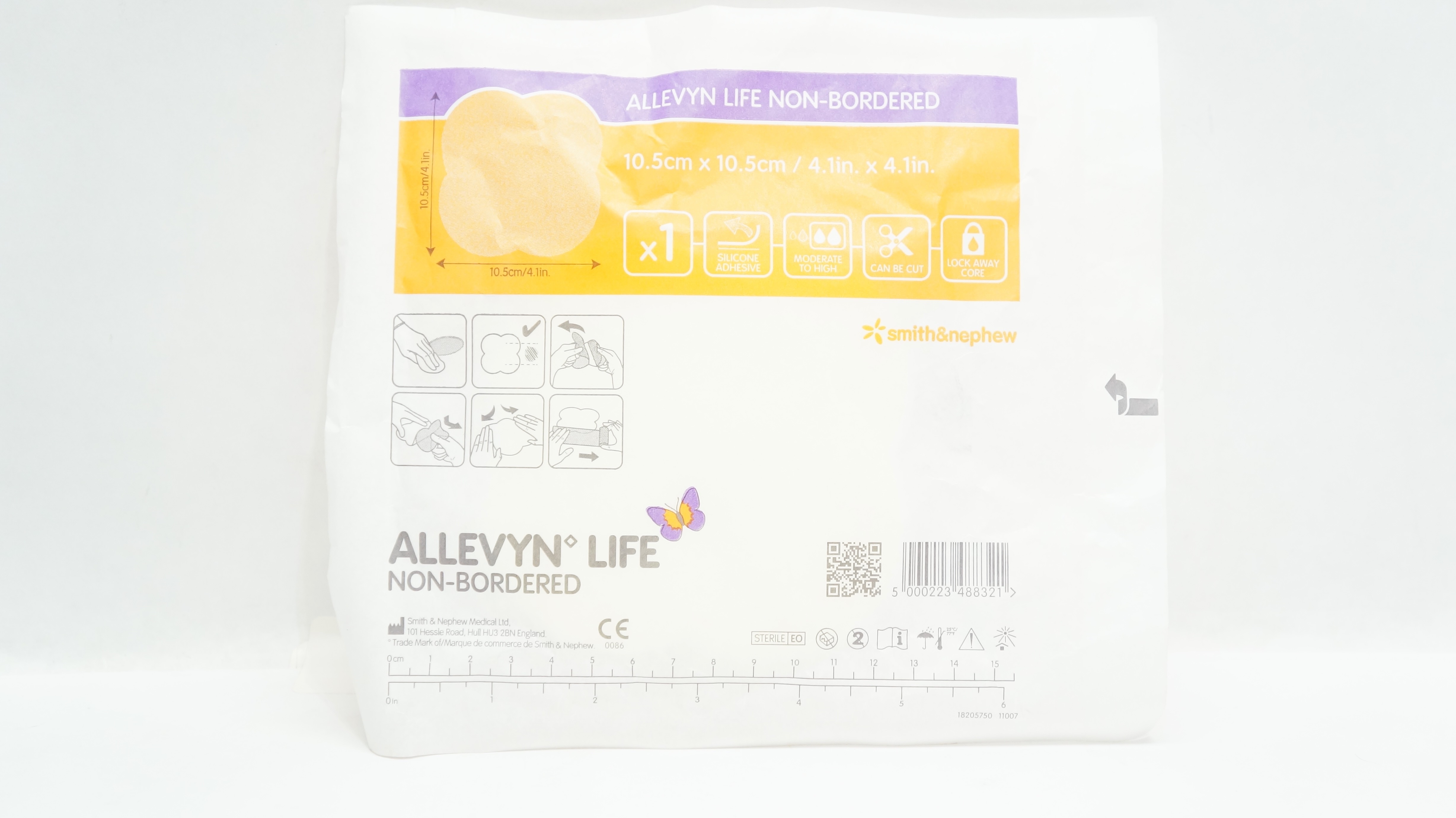 Smith&Nephew 66801748 Allevyn Life Non-Bordered Foam Dressing 4.1 x 4.1inch (x)