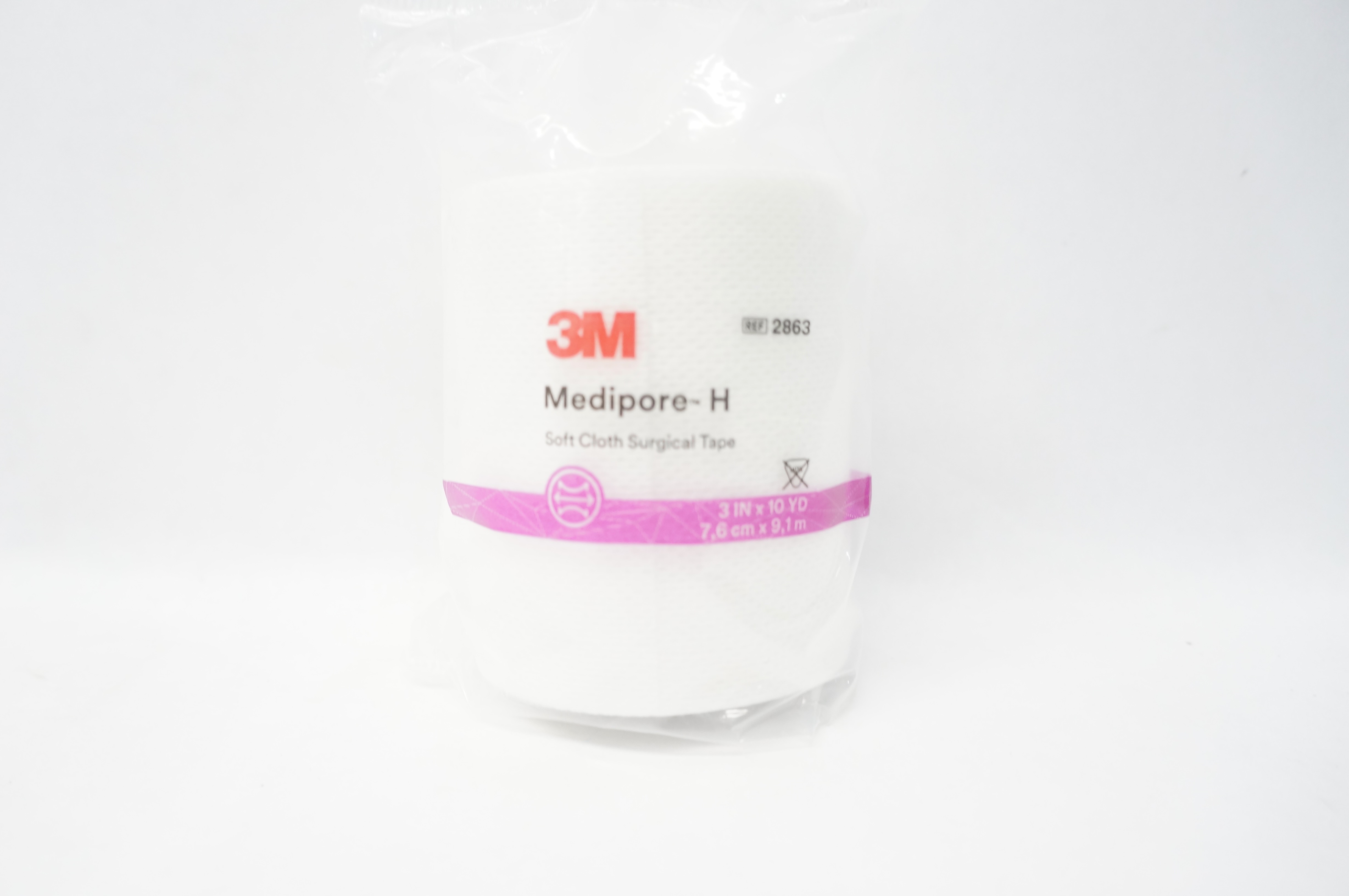 3M 2863 Medipore-H Soft Cloth Surgical Tape 3inch x 10Yd.