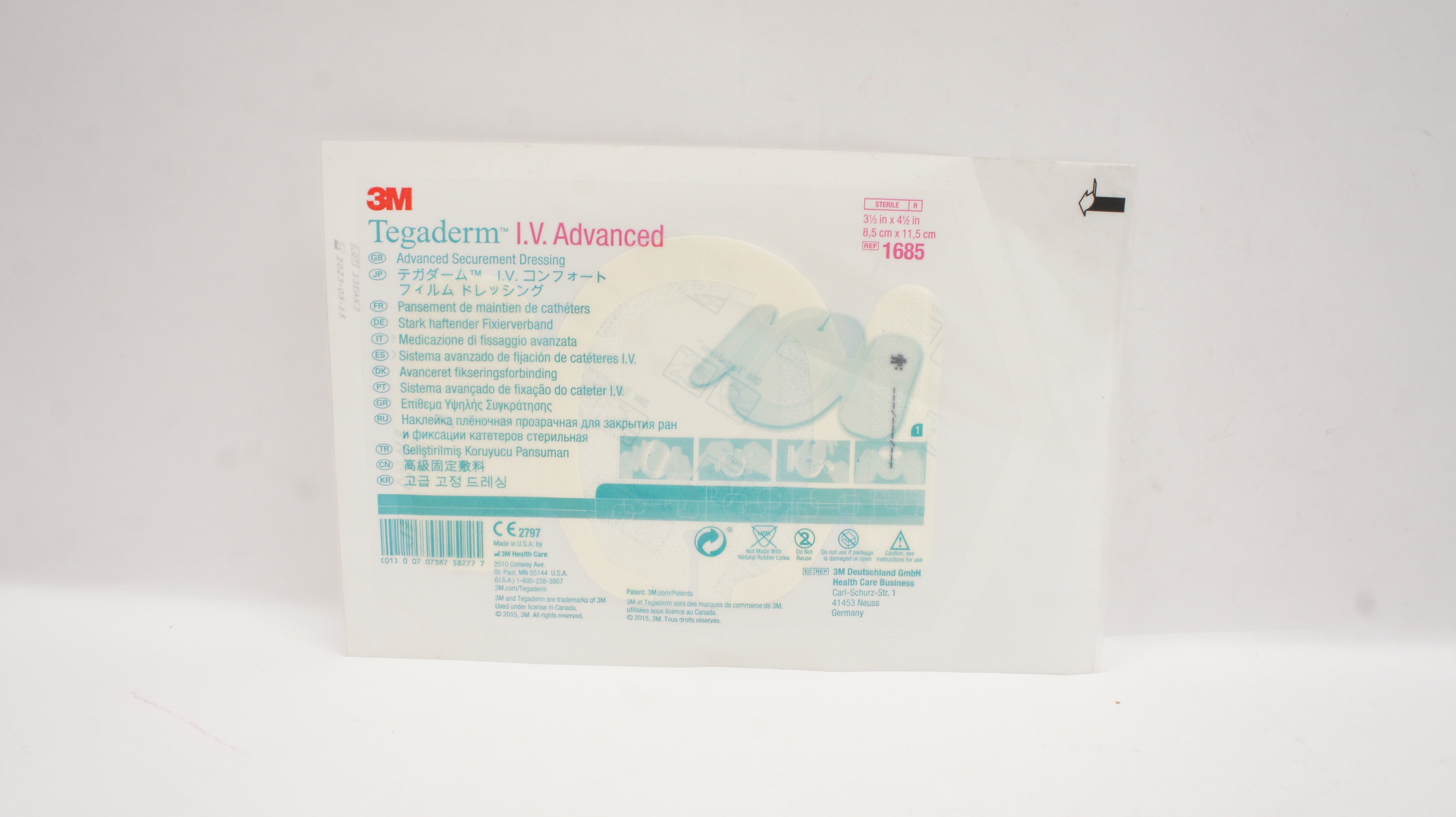 3M 1685 Tegaderm I V Advanced Securement Dressing 3 1 2 Inch X 4 1 2 3m-1685-tegaderm-i-v-advanced-securement-dressing-3-1-2-inch-x-4-1-2