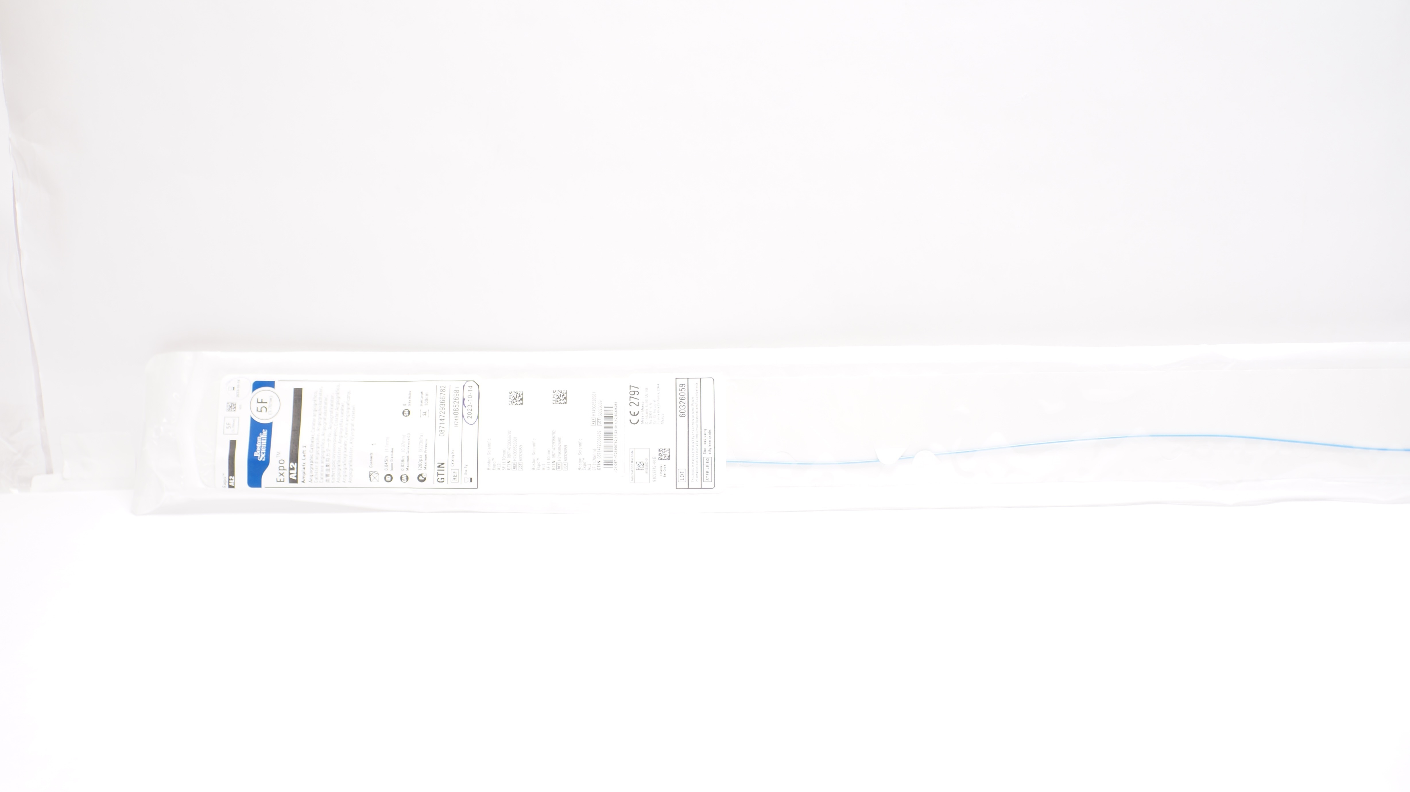 Boston Scientific 0852698 EXPO AL2 Angiographic Cath. 5F x 100cm (x)