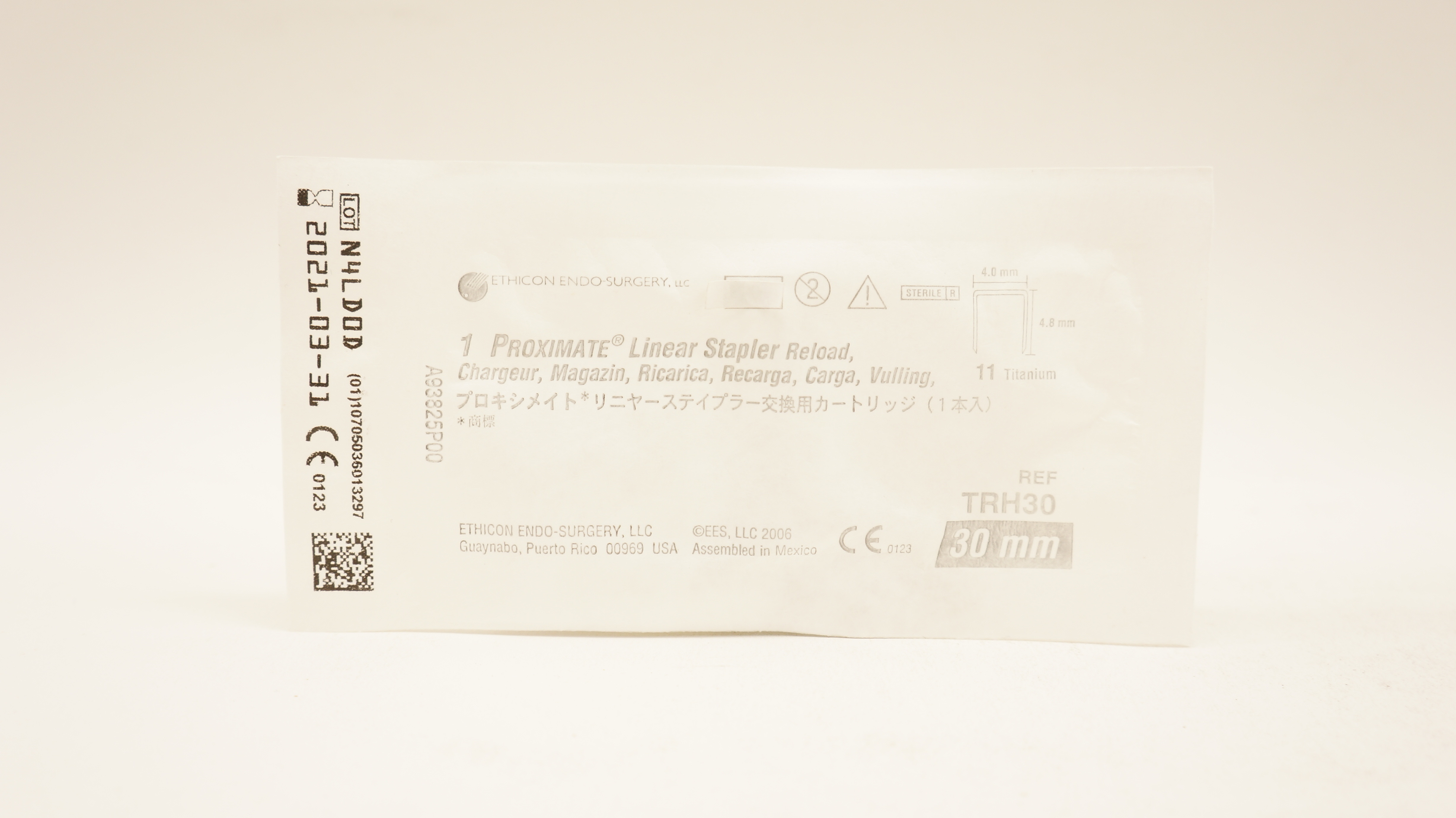 Ethicon TRH30 1Proximate Linear Stapler Reload 30mm 11 Titanium 4.0 x 4.8mm (x)