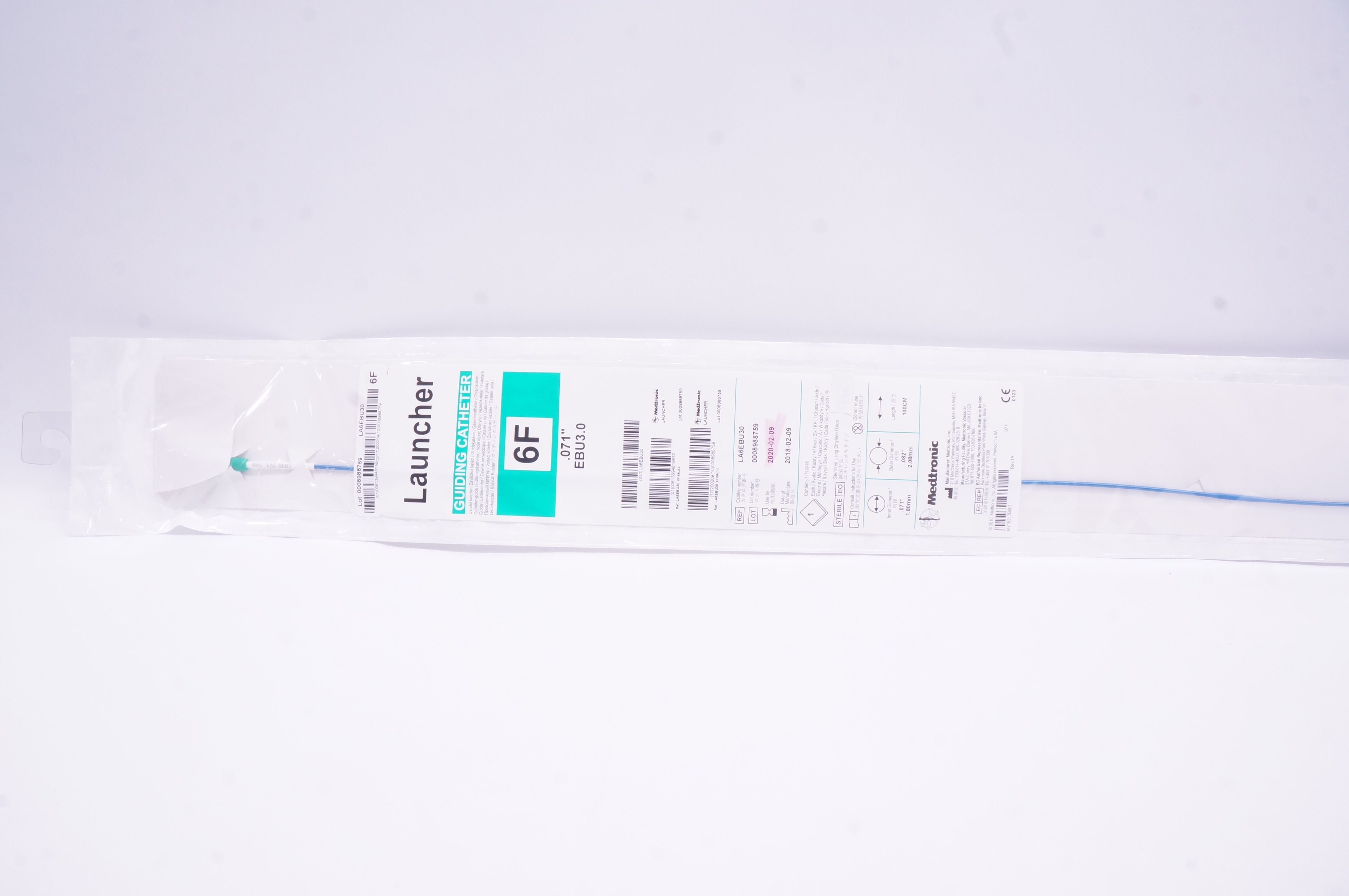 Medtronic LA6EBU30 Launcher Guiding Catheter 6F .071inch EBU3.0 (x)