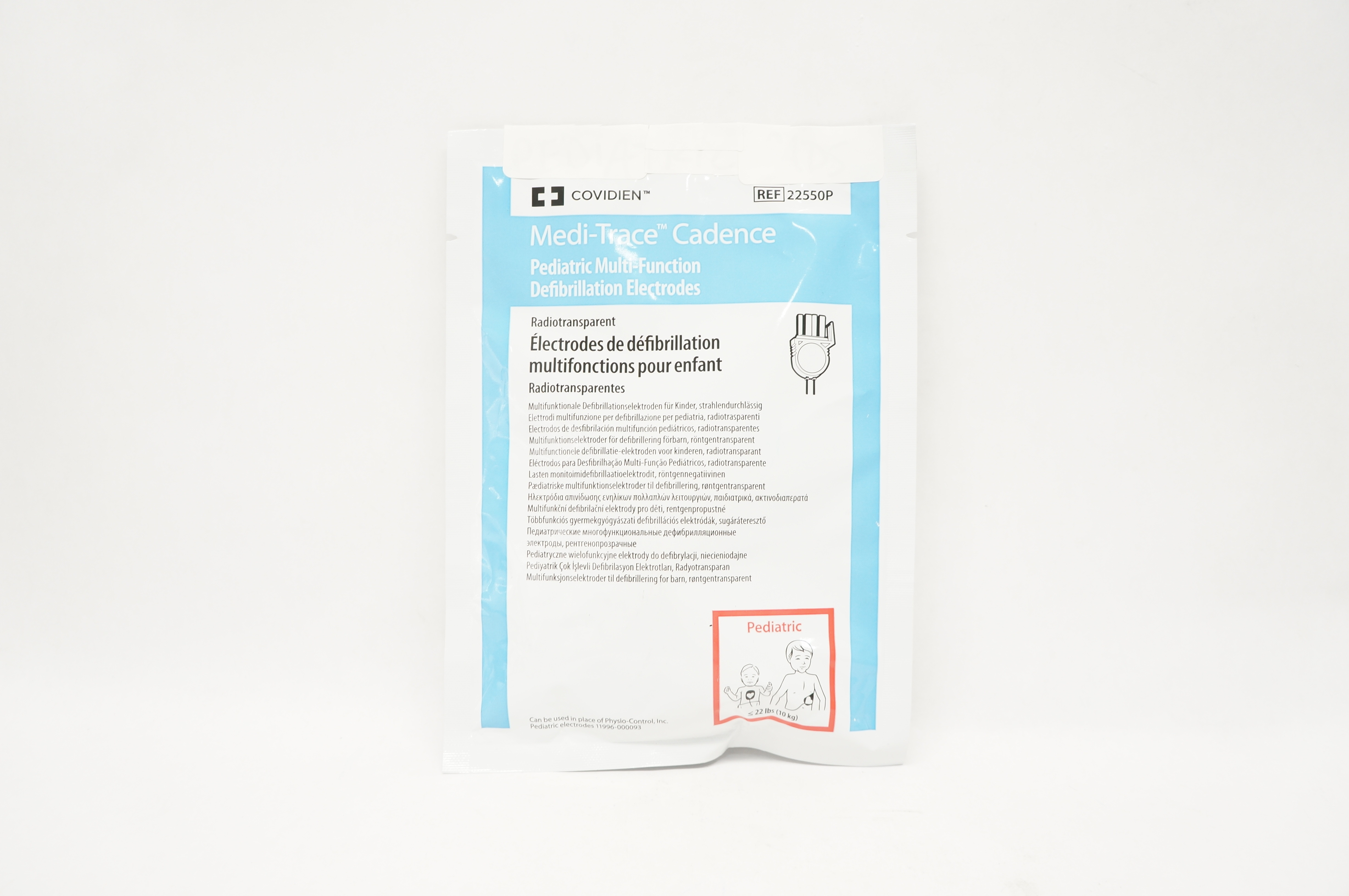 Covidien 22550P Medi-Trace Cadence Pediatric Defibrillation Electrodes ≤22lbs(x)