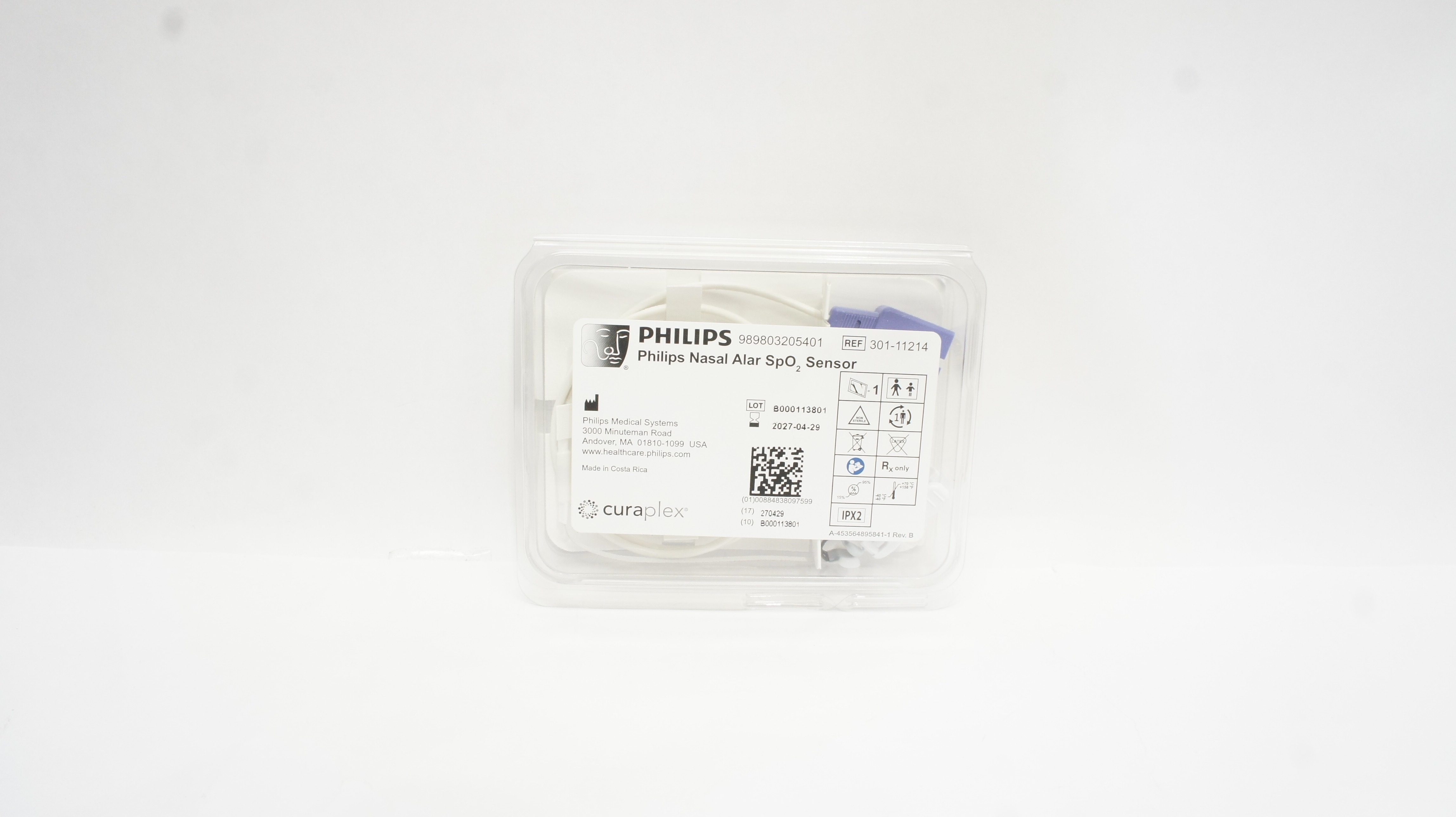Philips 301-11214 Curaplex Nasal Alar SpO2 Sensor