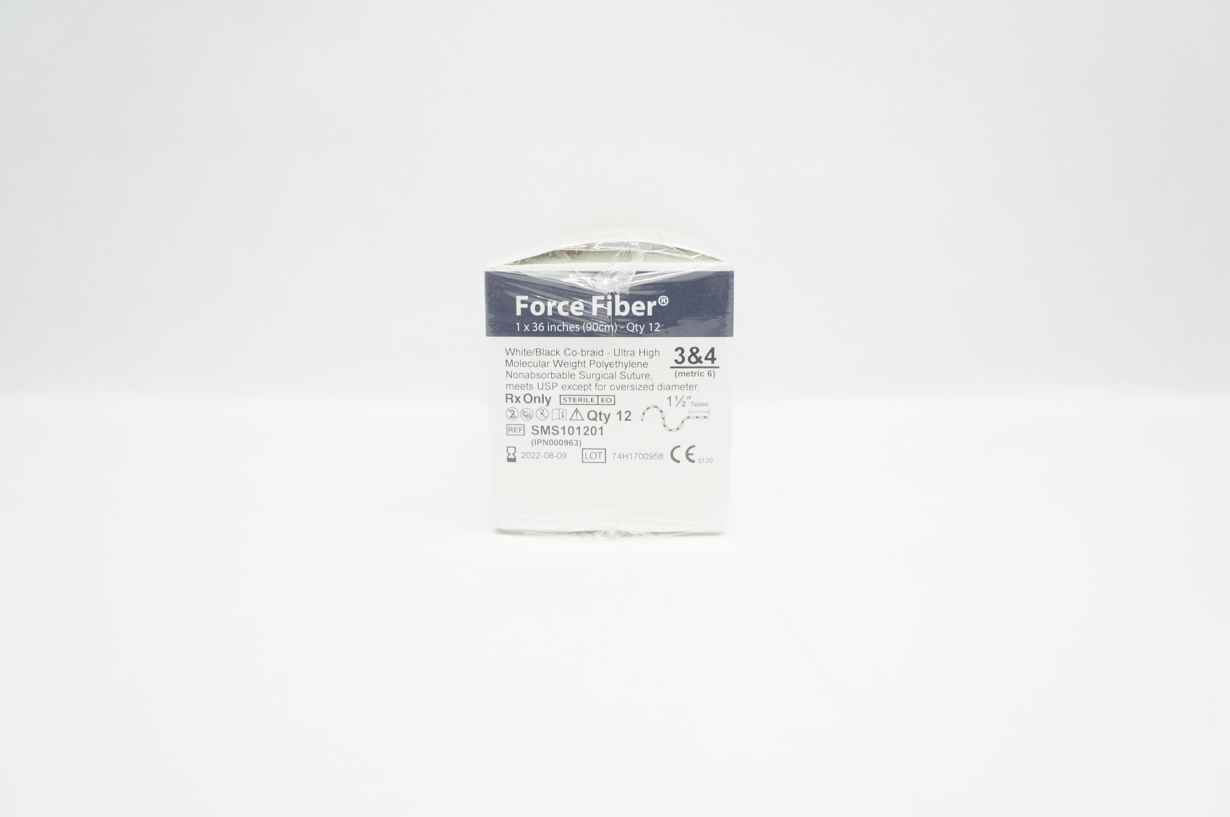 Teleflex SMS101201 Tornier Force Fiber Surgical Stre 1 x 36inch (x) - Box of 12