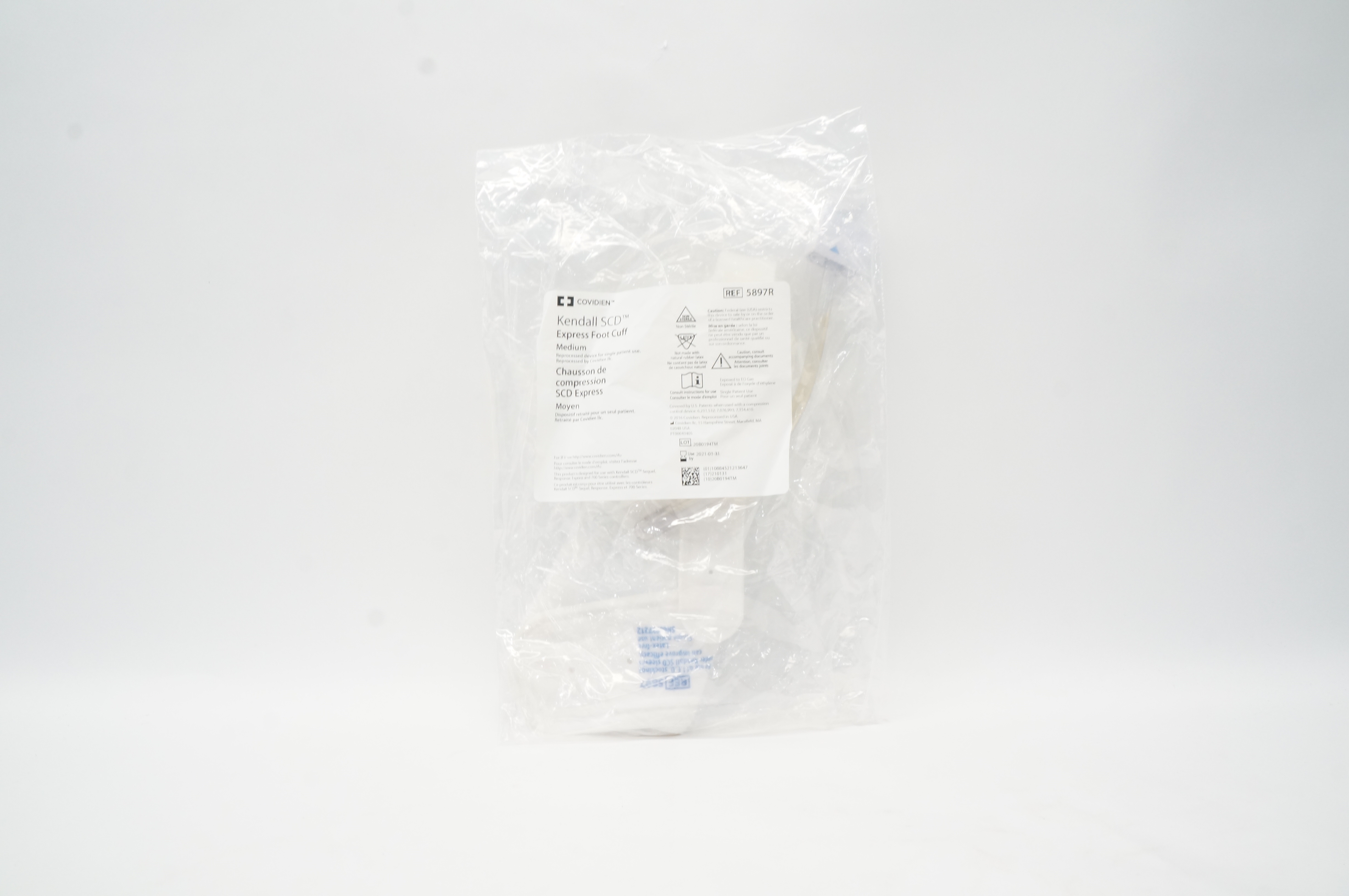Covidien 5897R Kendall SCD Express Foot Cuff Medium (x)
