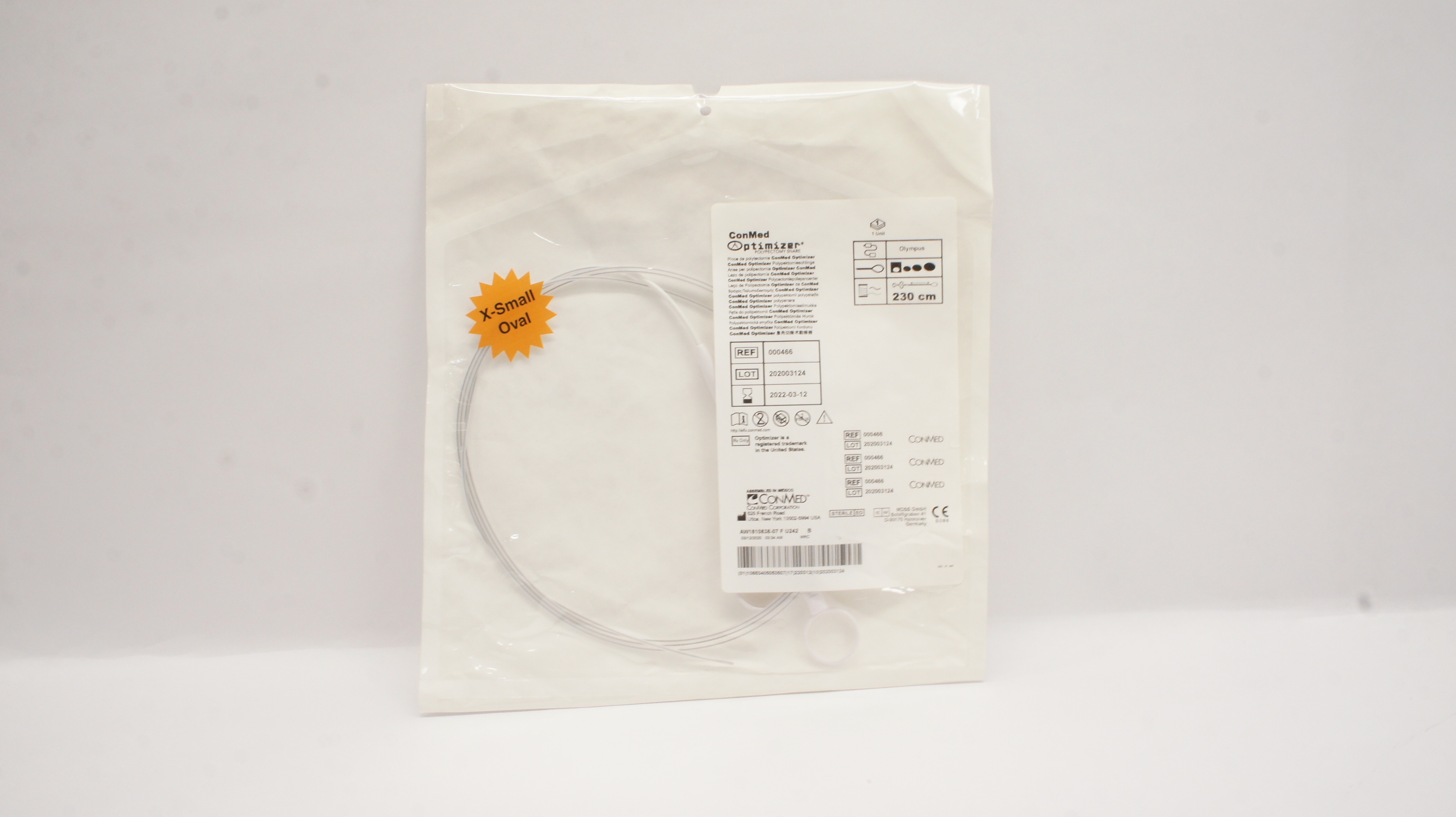 ConMed 000466 Optimizer Polypectomy Snape X-Small Oval 230cm (x)