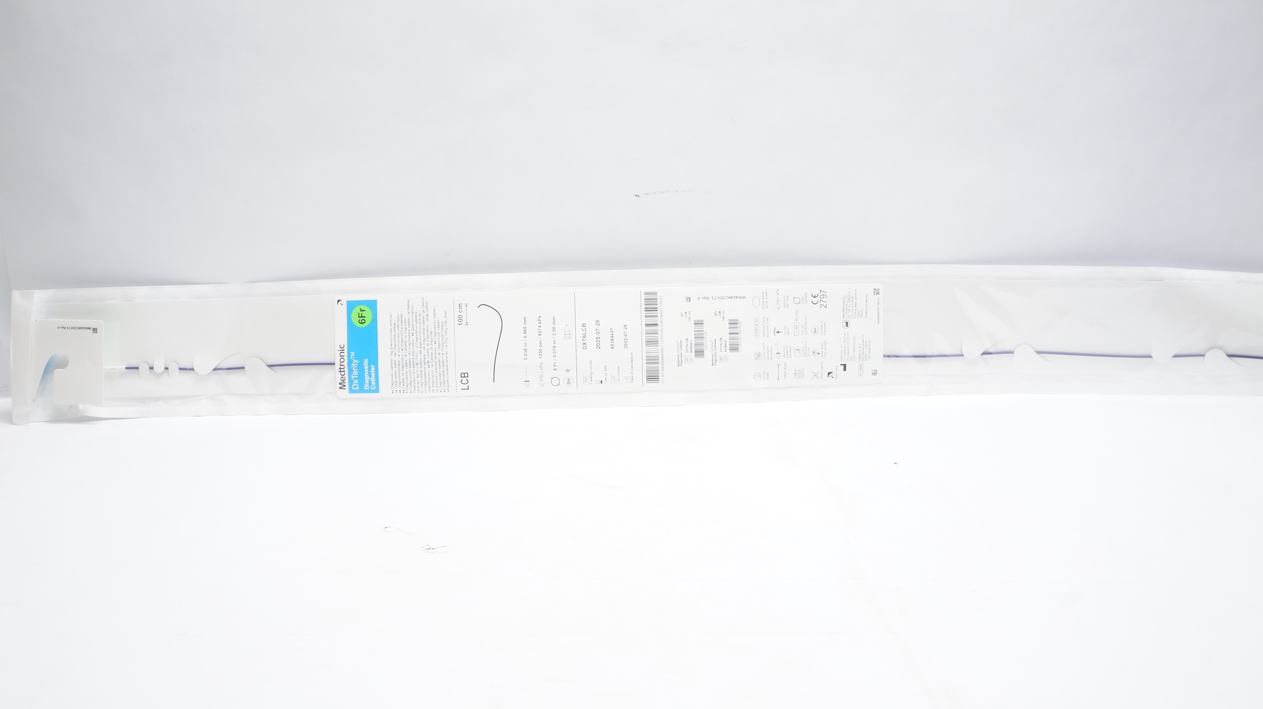 Medtronic DXT6LCB DxTerity Diagnostic Catheter, 6 Fr