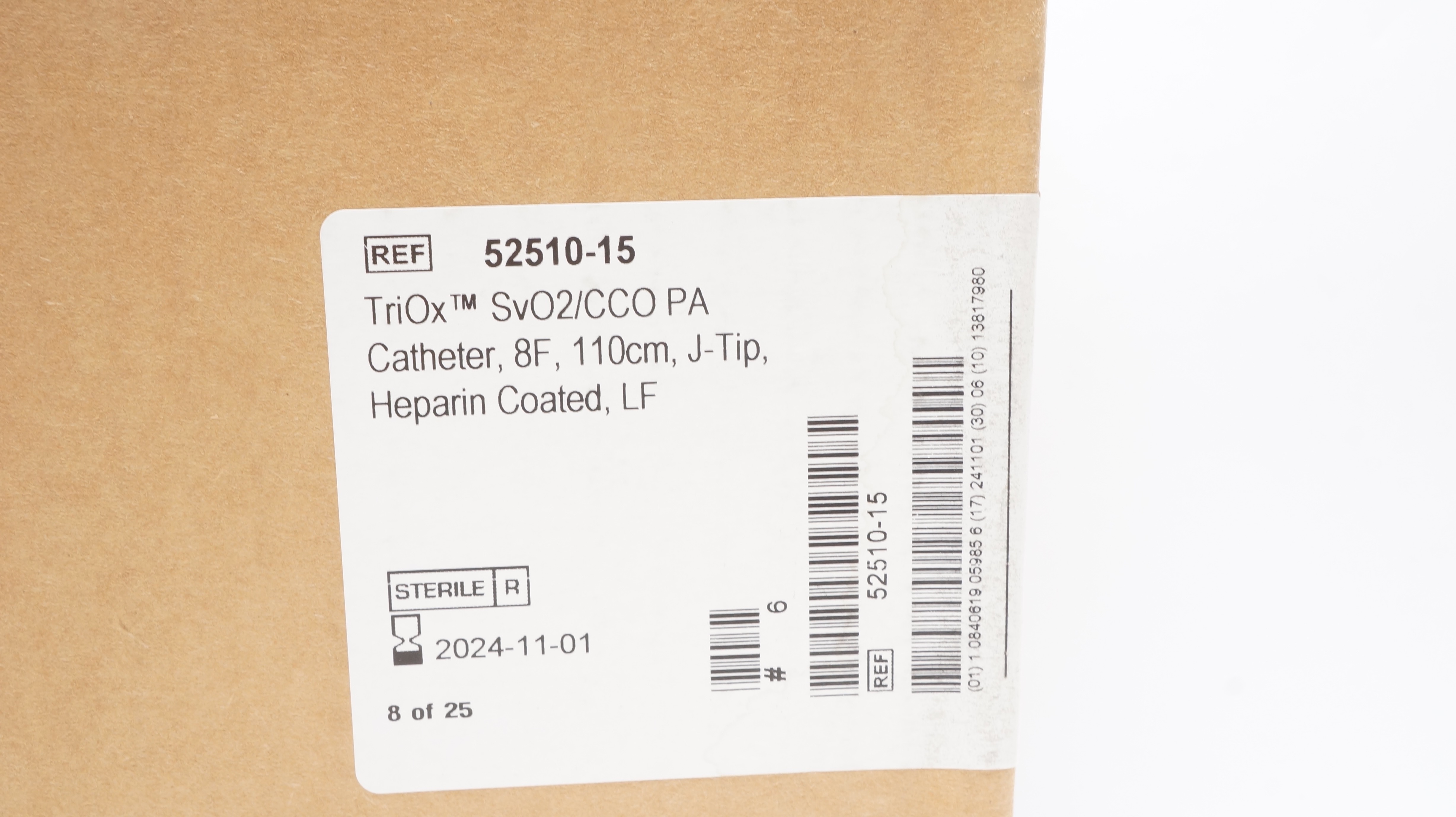 ICU Medical 52510-15 TriOx SvO2/CCO PA Cath. LF 8F x 110cm (x) - Box of 6