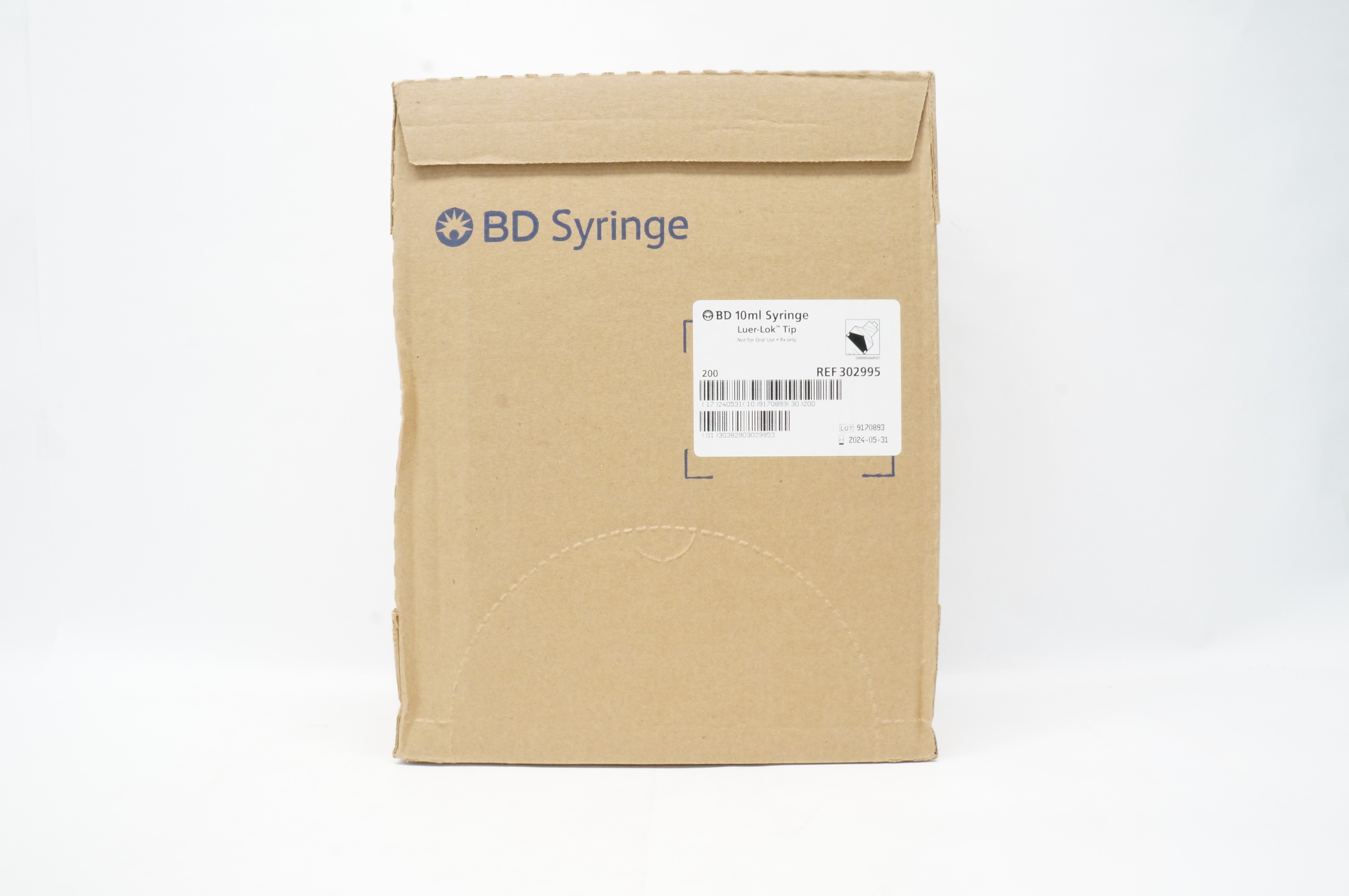 BD 302995 10ml Syringe Luer-Lok Tip - Box of 200