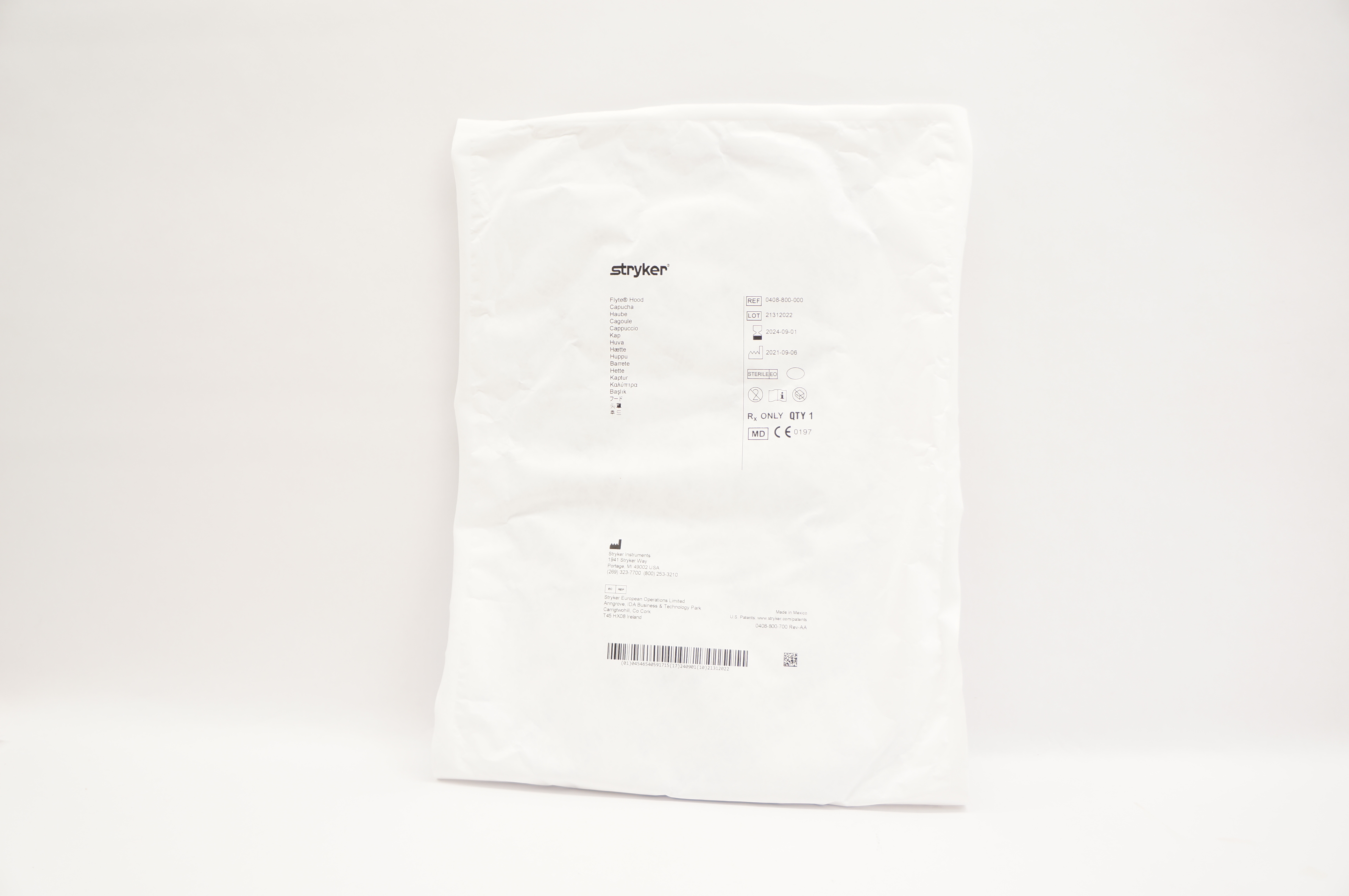 Stryker 0408-800-000 Flyte Hood