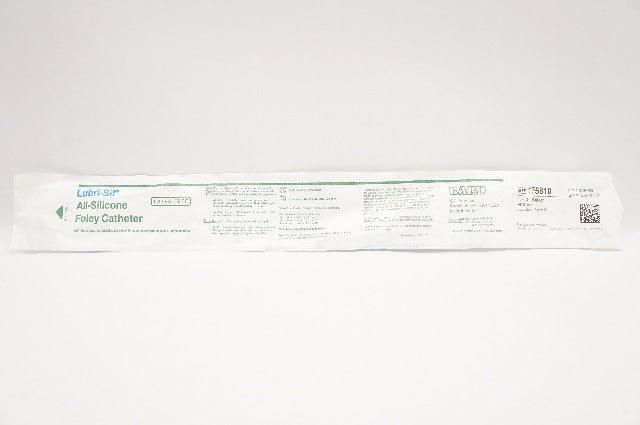 Bard 175810 Lubri-Sil All-Silicone Foley Cath.10Fr 3cc Balloon Lubricious Coated