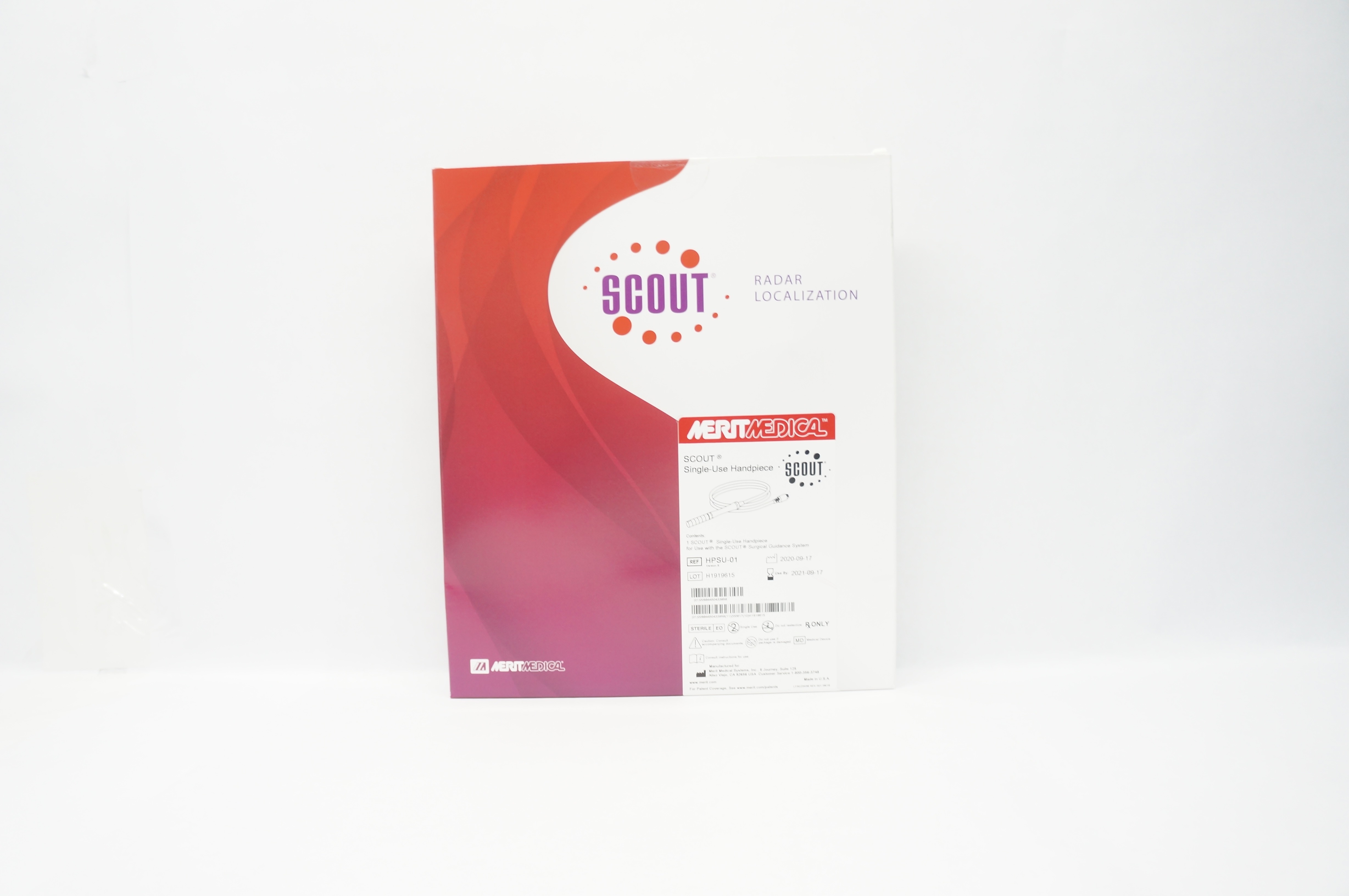 Merit Medical HPSU-01 Scout Single-Use Handpiece (x)
