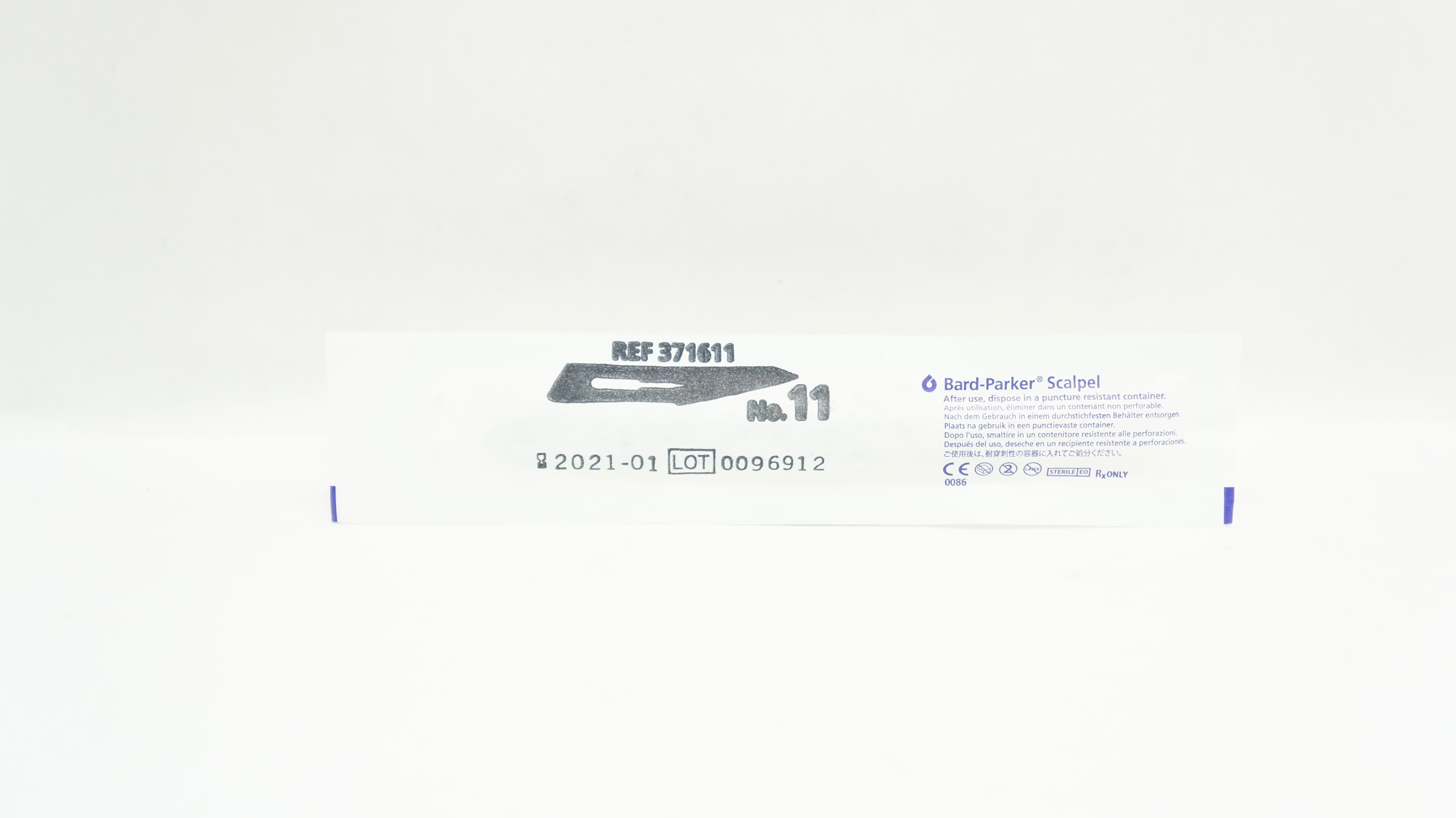 Aspen Surgical 371611 Bard-Parker Stainless Steel Surgical Blade, Scalpel 11 (x)