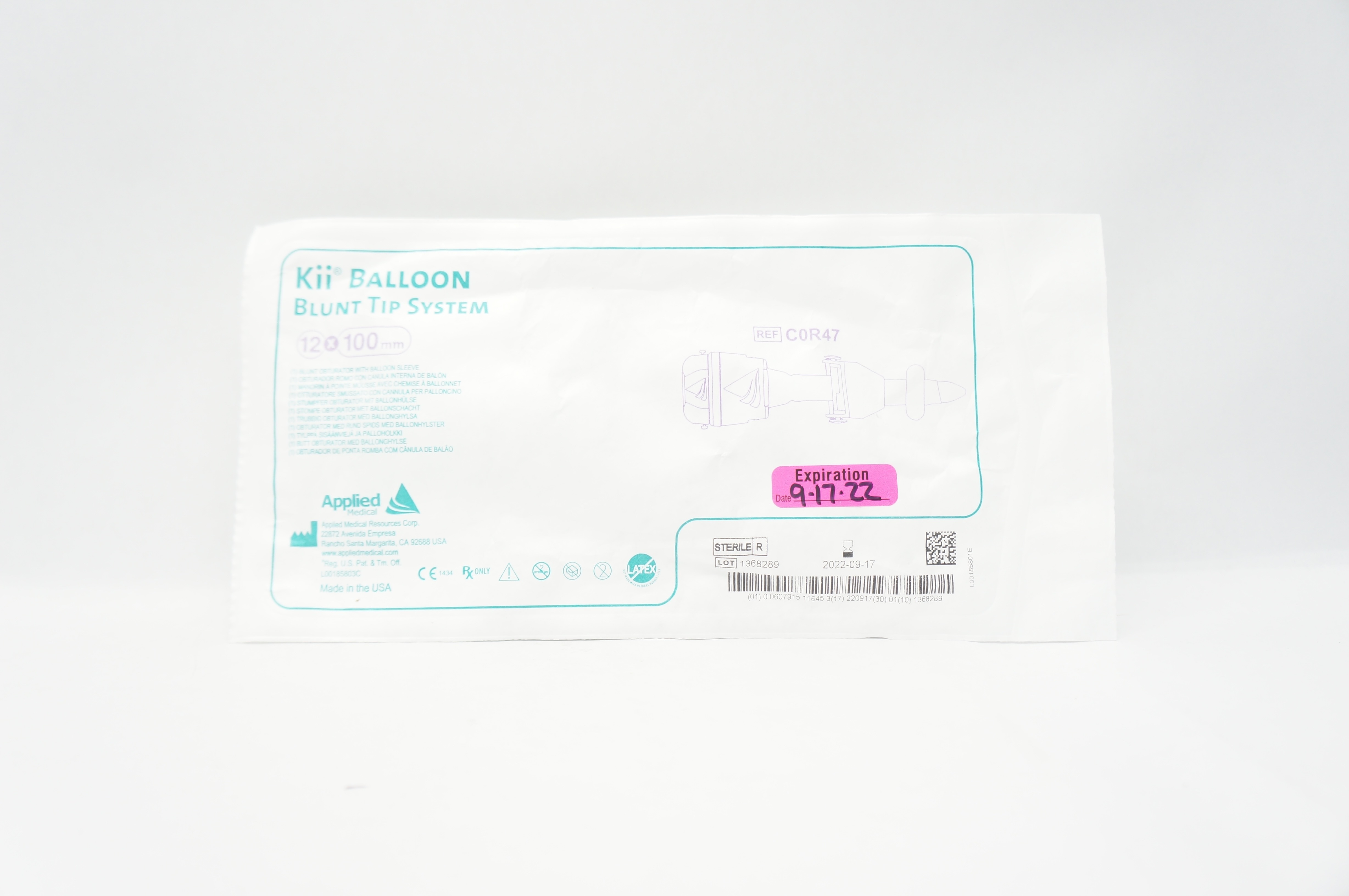 Applied Medical C0R47 Kii Balloon Blunt Tip System 12 x 100mm