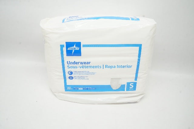 Medline Ultra Absorbent Underwear Small 20-28 inch - Pack of 22