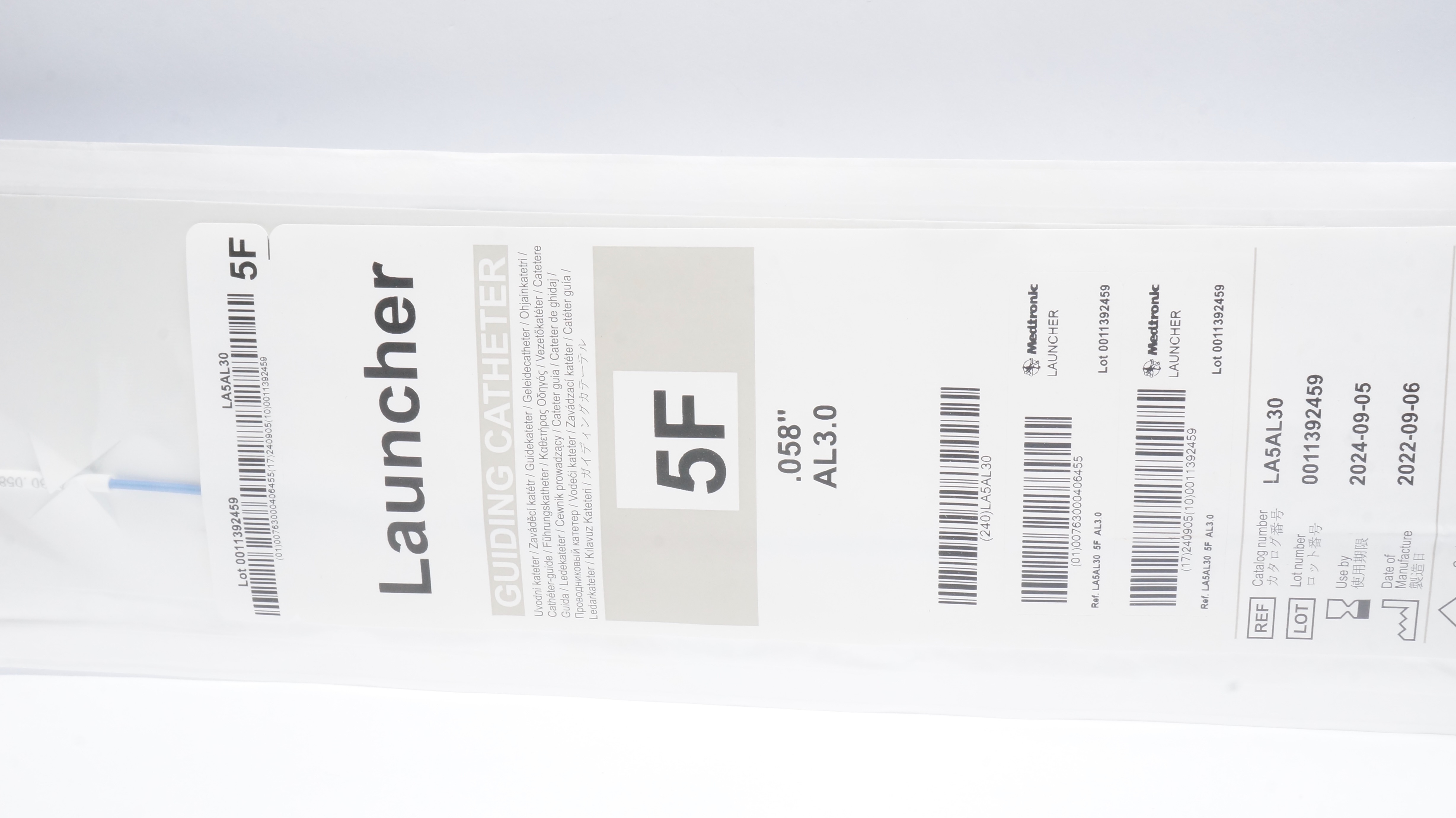 Medtronic LA5AL30 Launcher Guiding Cath. AL3.0 5F x .058inch x 100cm (x)