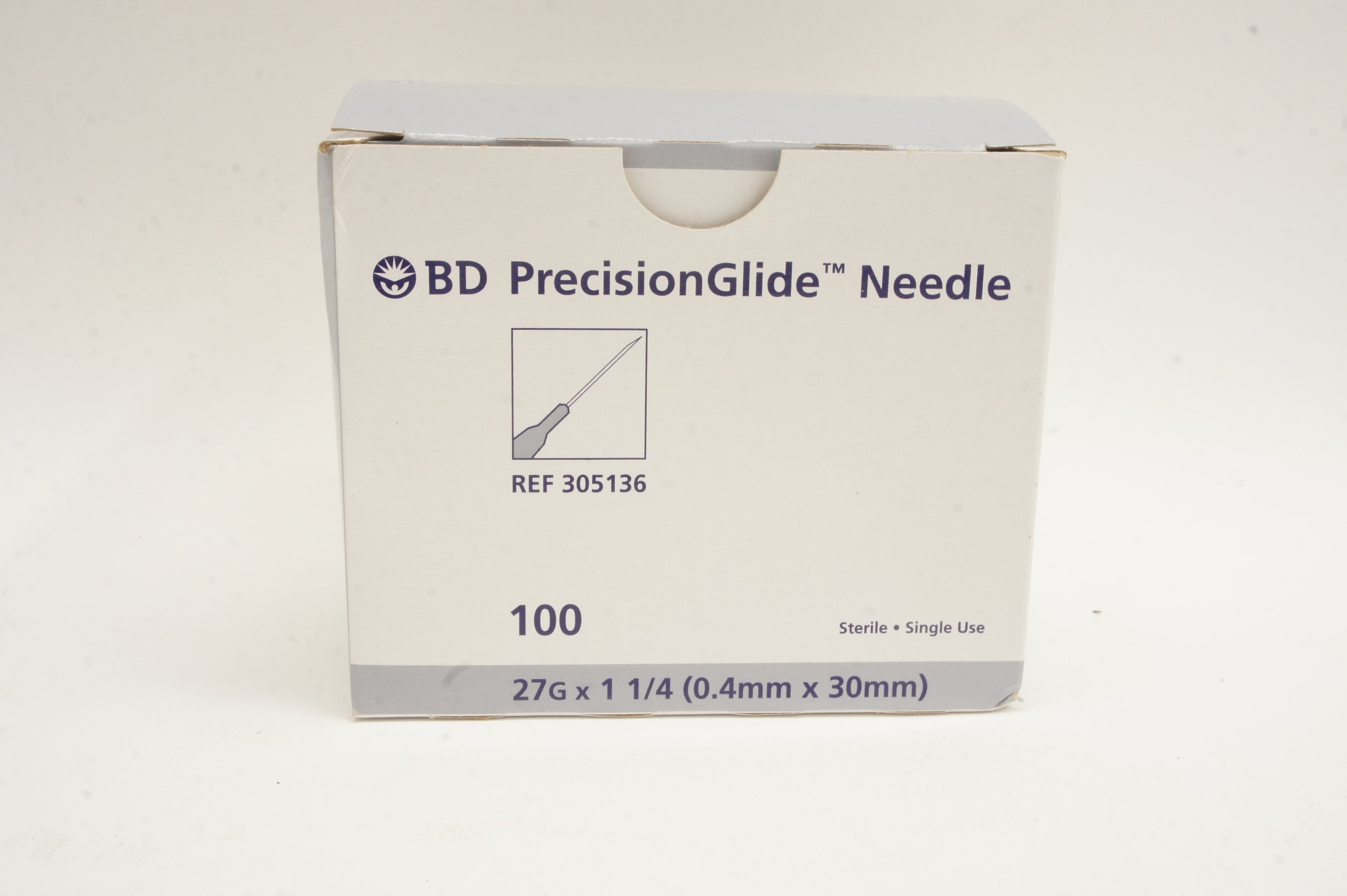 BD 305136 PrecisionGlide Ndle 27G x 1 1/4 - Box of 100 (x)