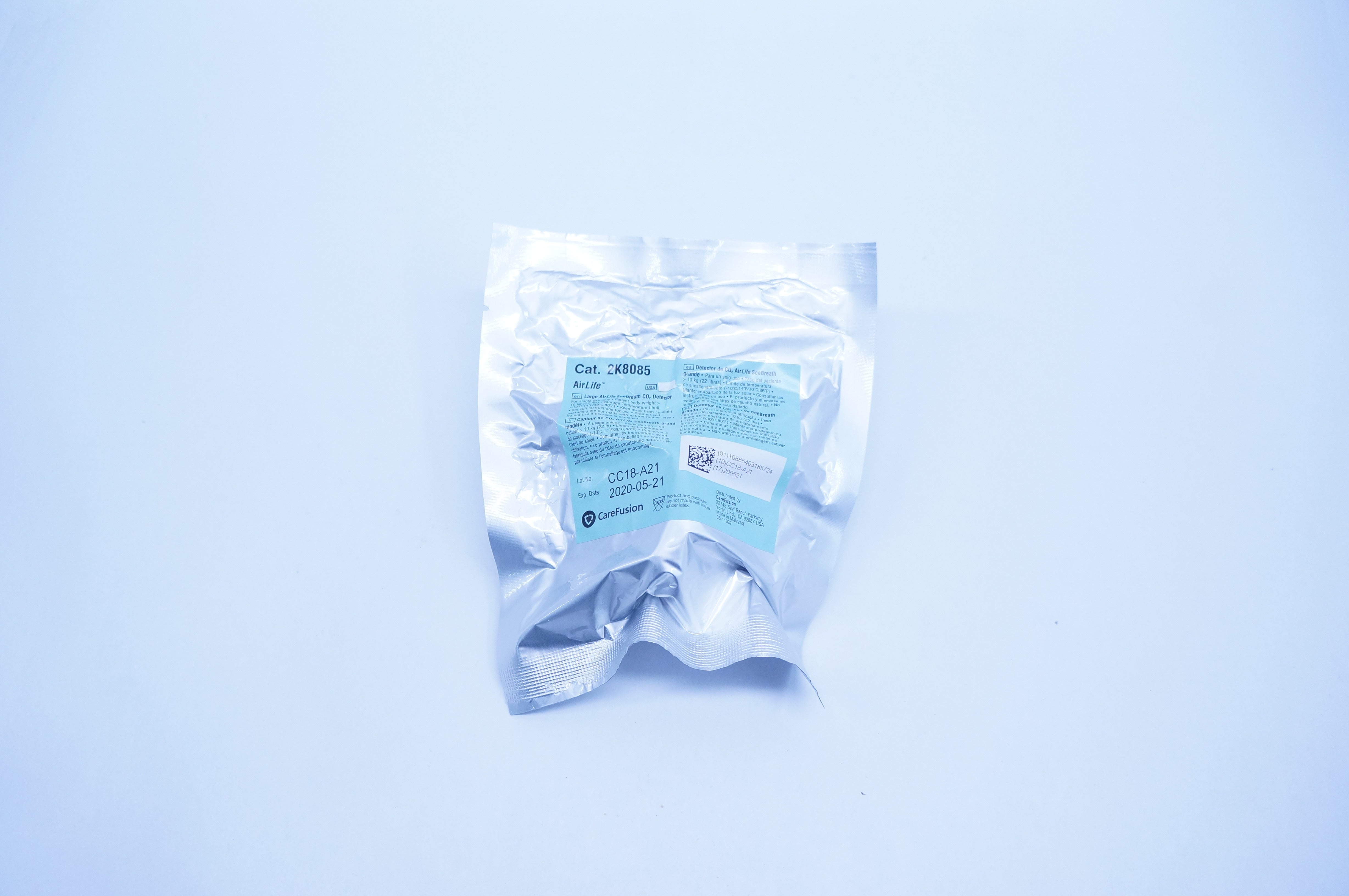 CareFusion 2K8085 Large AirLife SeeBreath CO2 Detector >22lbs.(x)