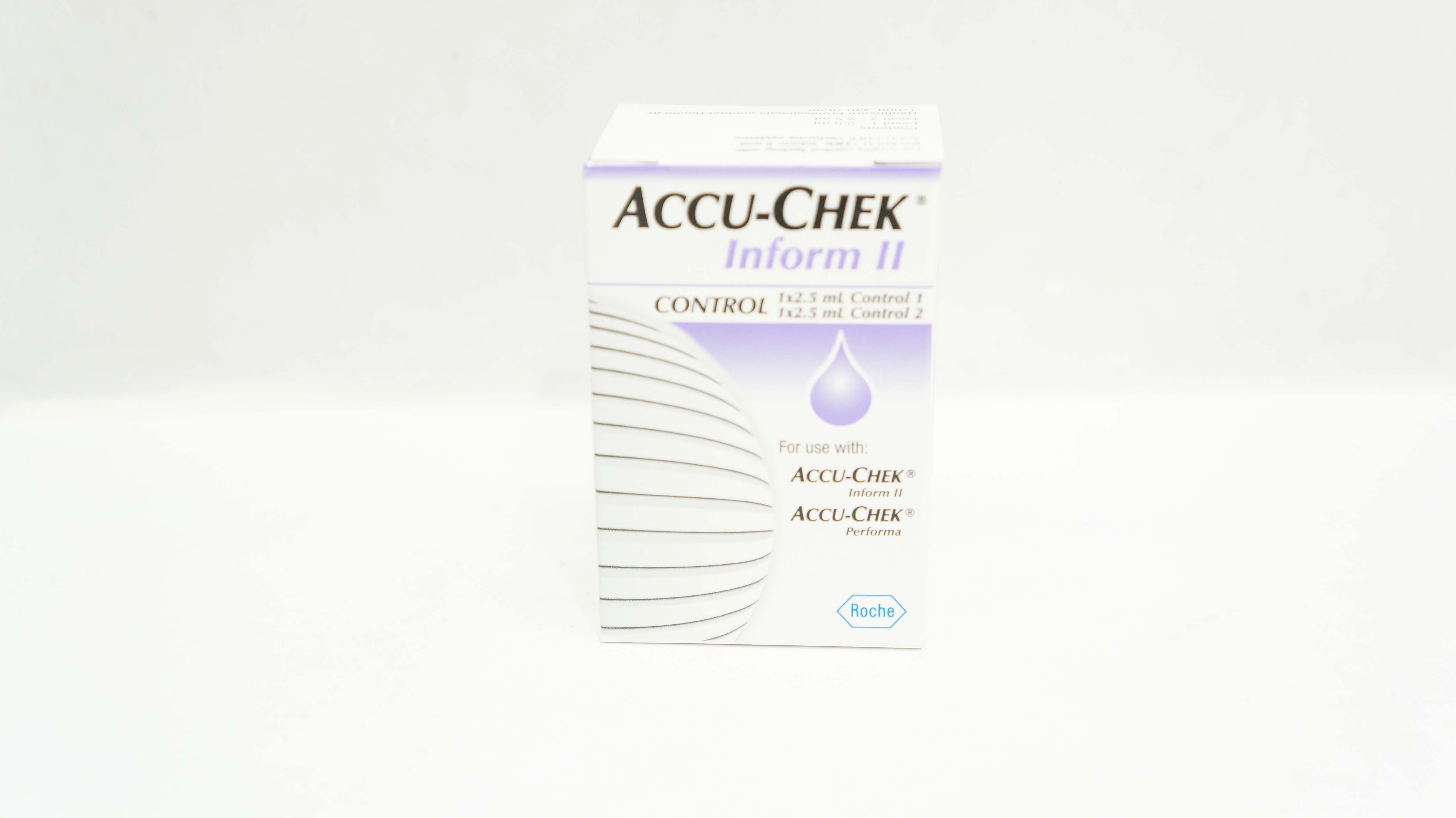 Roche 05213509001 ACCU-Chek Inform II, Control Solutions 1 x 2.5ml, 1 x 2.5ml