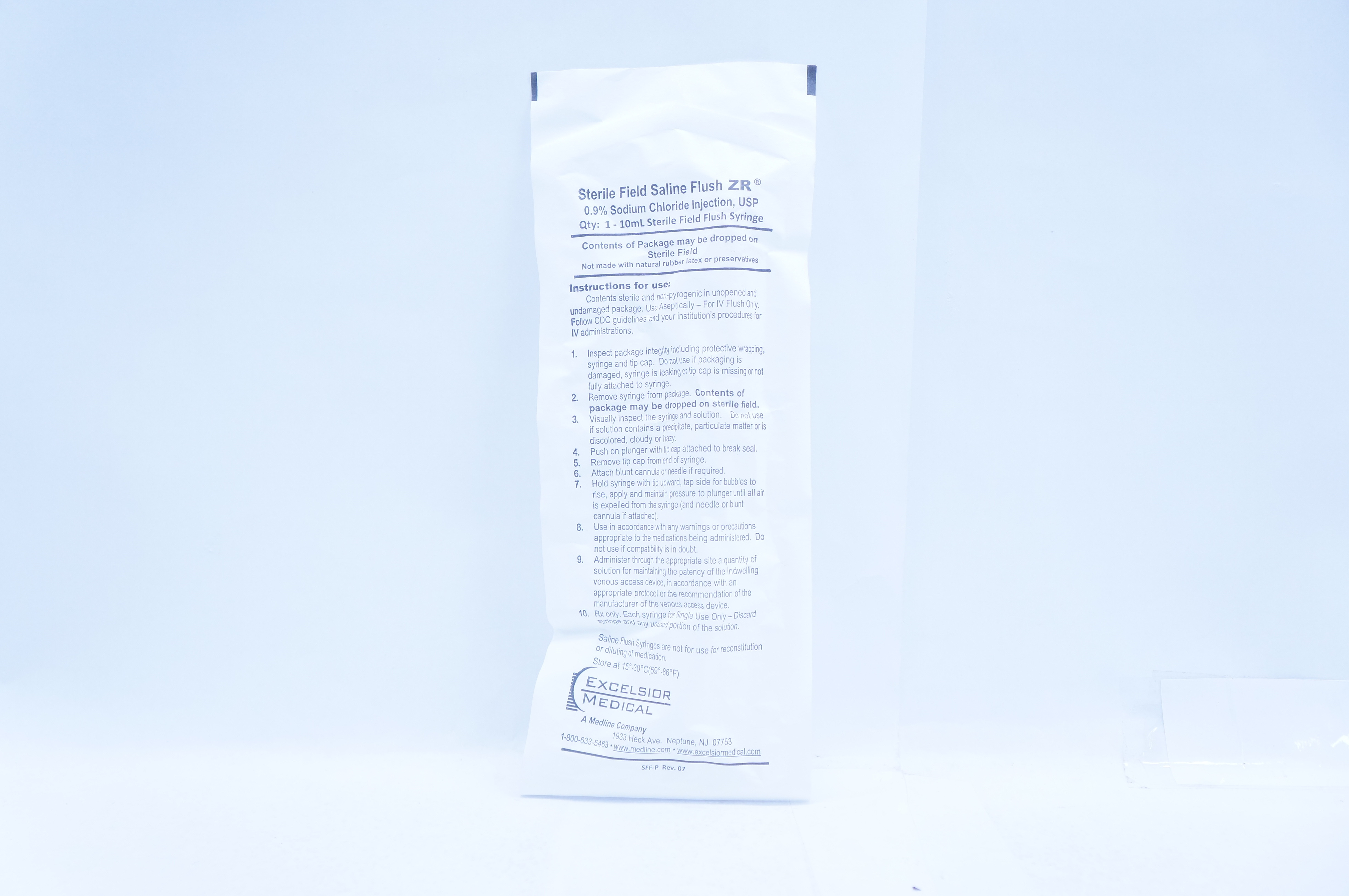 Excelsior Medical 10091-1 Sterile Field Saline Flush 10ml (x)