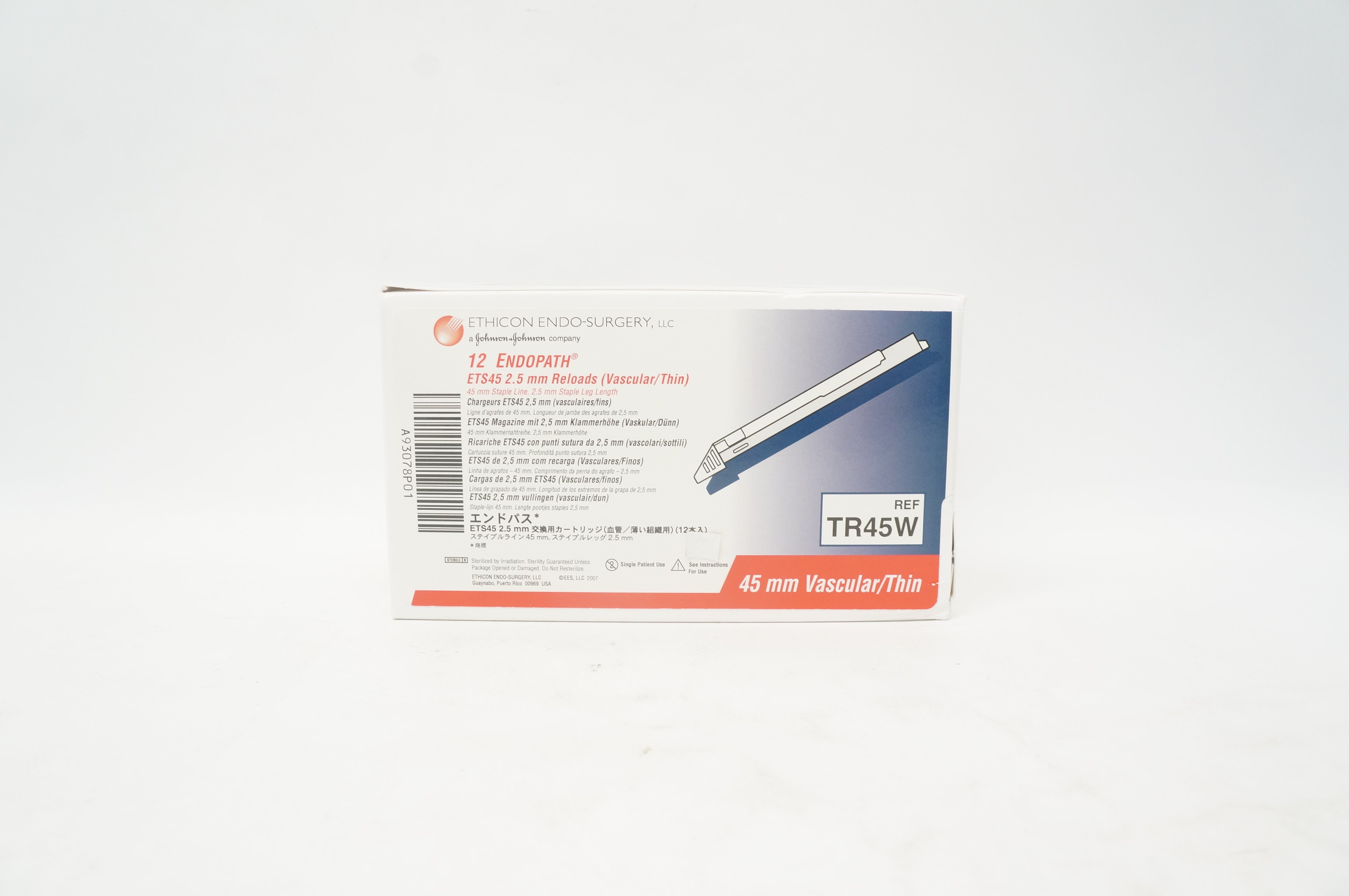 Reloads Ethicon Ethicon TR45W 12 Endopath ETS45 2.5 mm Reloads, 45 mm Staple Line - Box ...
