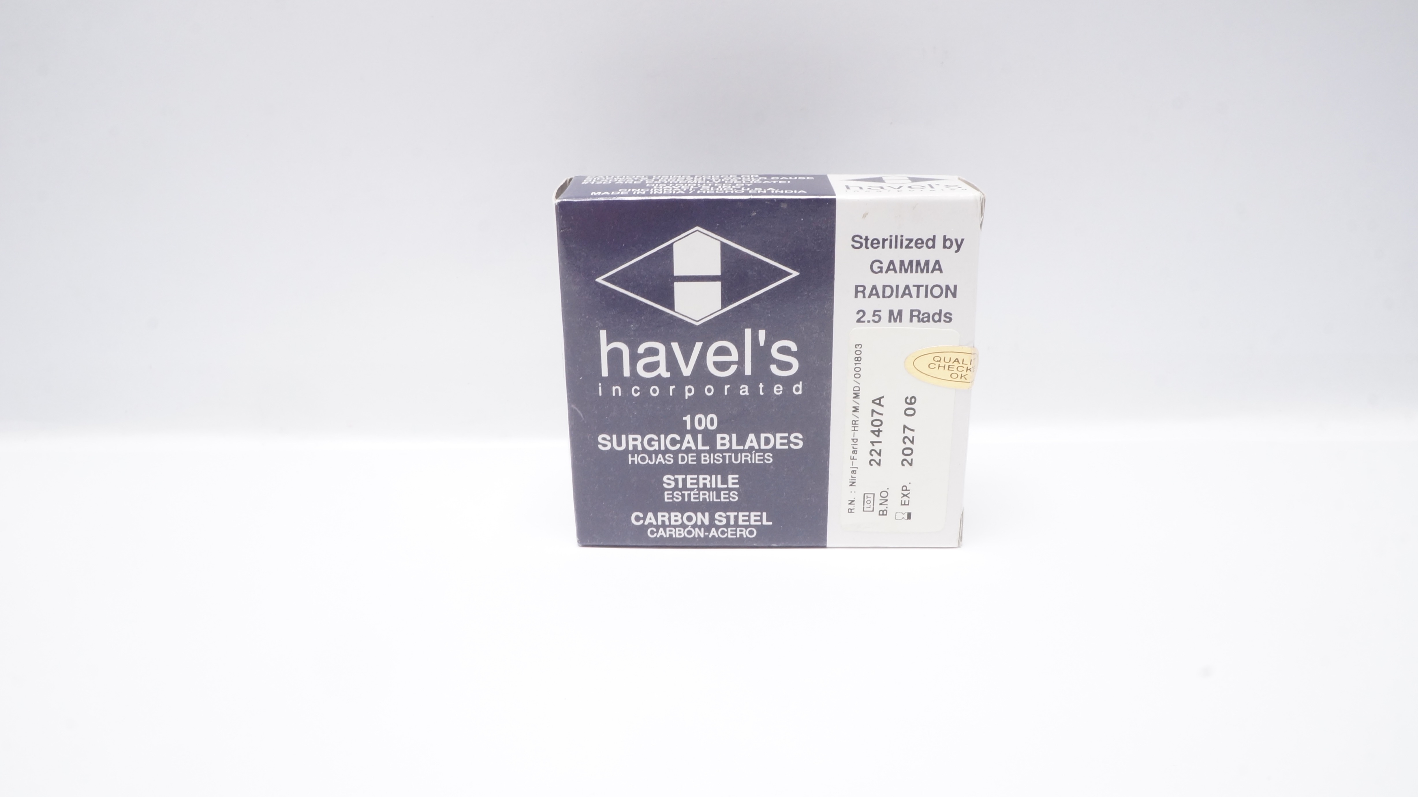 Havel's Carbon Steel Surgical Blades - Box of 100