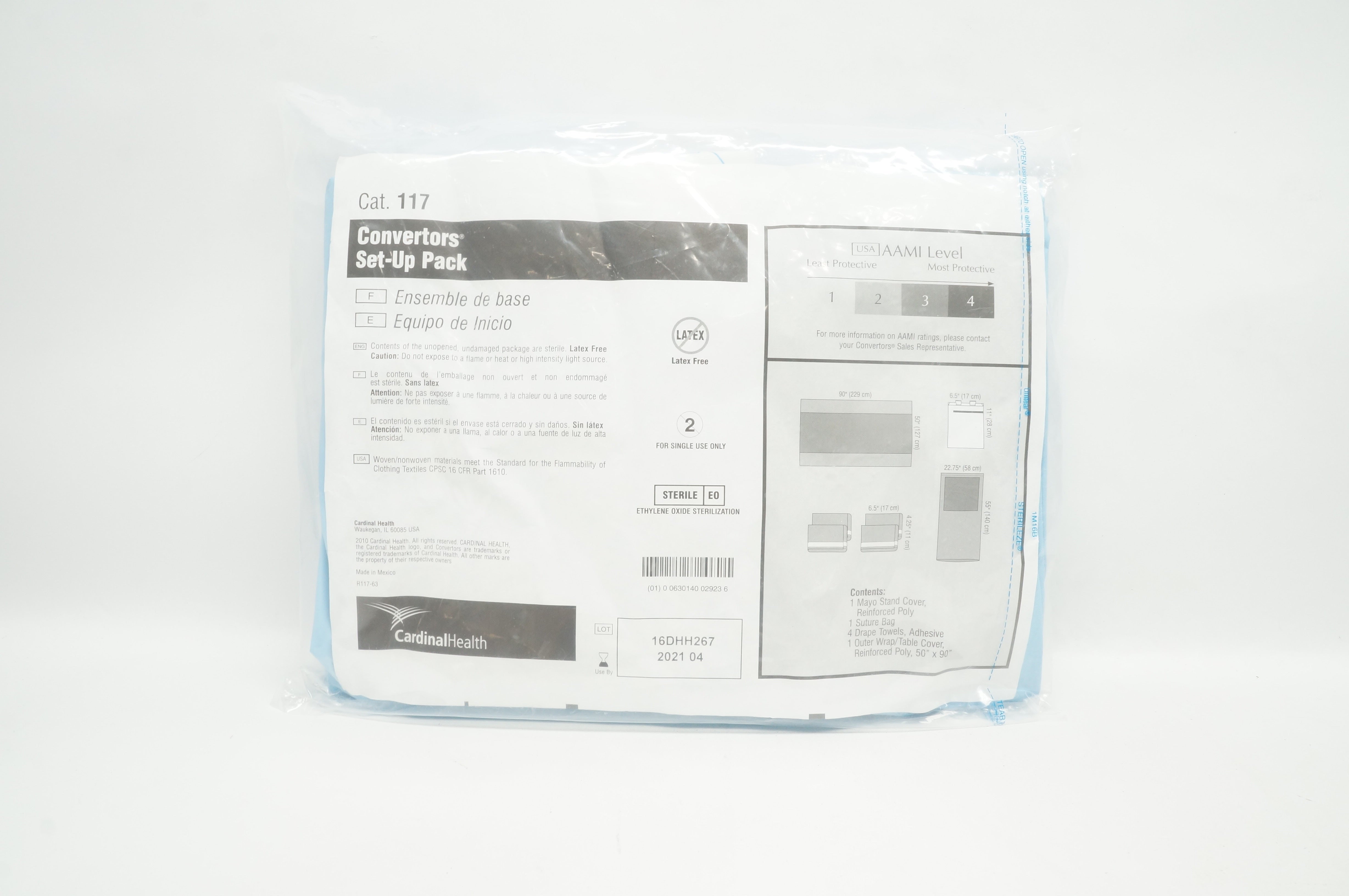Cardinal Health 117 Convertors Set-Up Pack