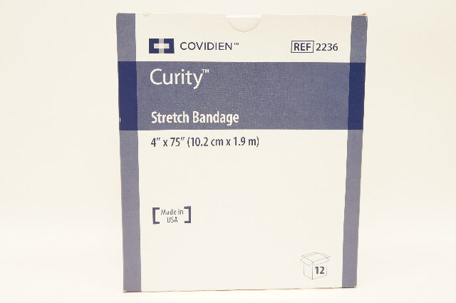 Covidien 2236 Curity Stretch Bandage 4 inch x 75 inch - Box of 12