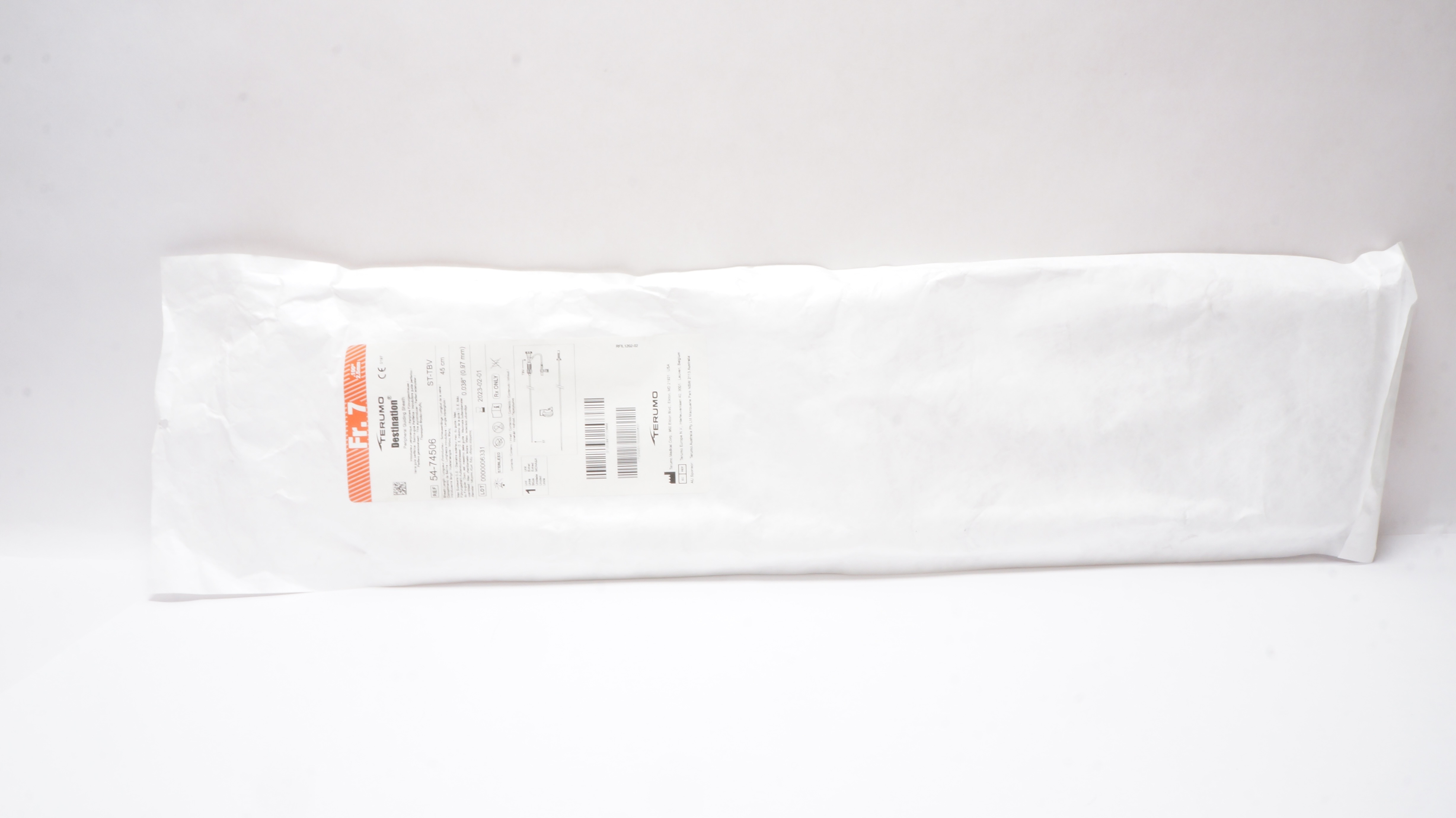 Terumo 54-74506 Destination Peripheral Guiding Sheath ST-TBV, 7Fr (x)