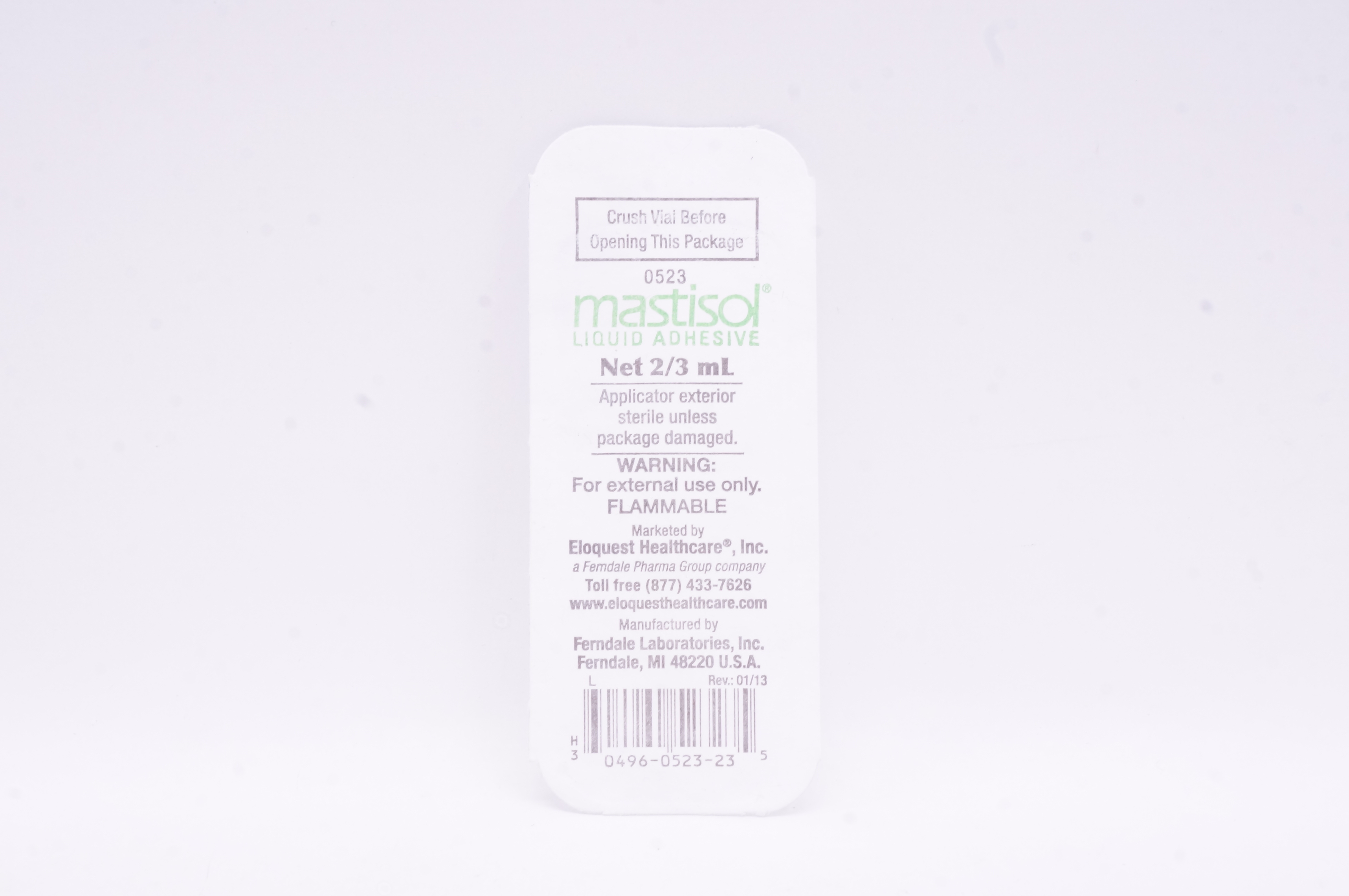 Matisol Solution Mastisol 0523 Liquid Adhesive 2/3mL
