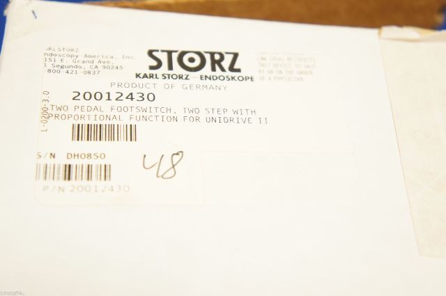 バルサ50３個セット Karl Storz 20012630 Two Stage Double Pedal Footswitch With