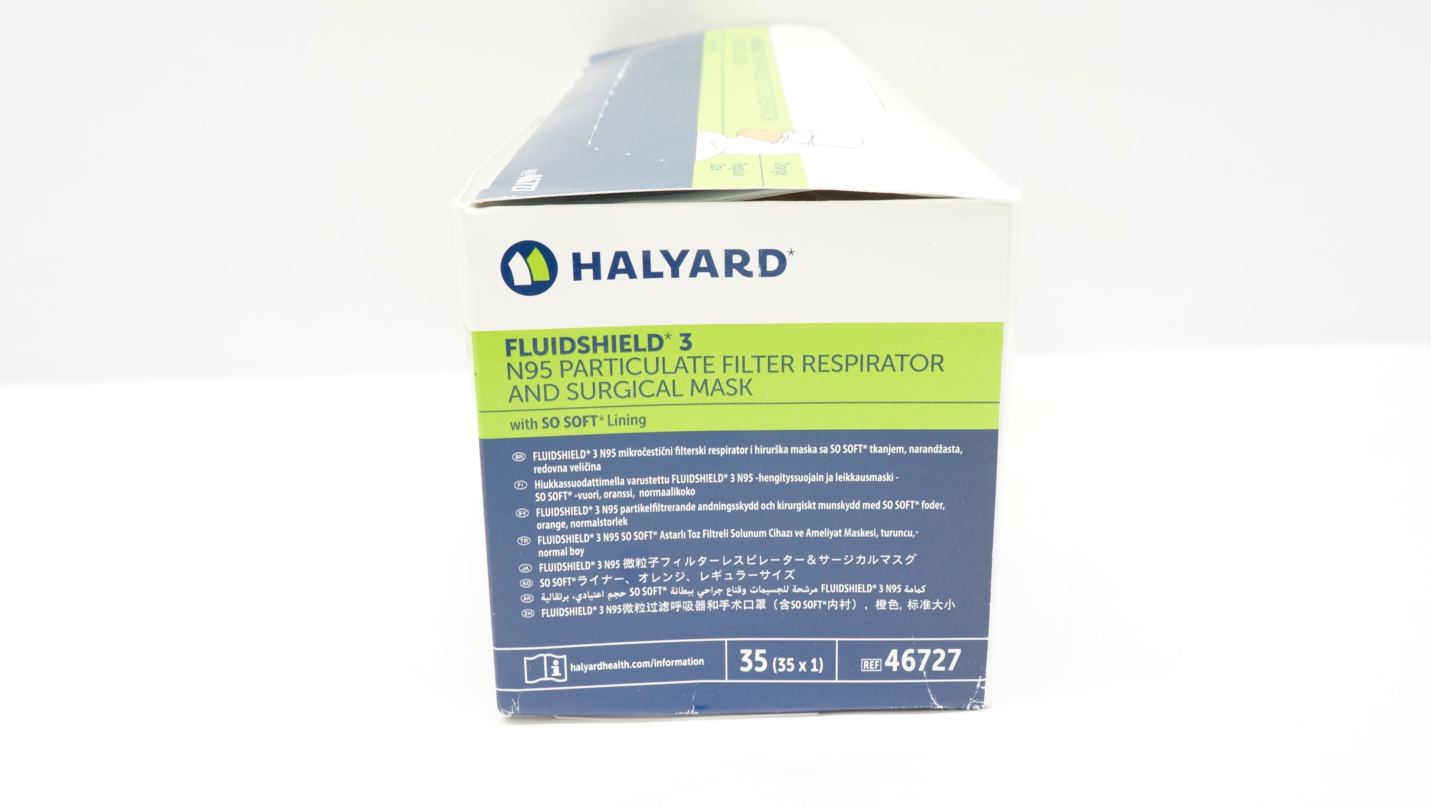 Halyard 46727 Fluidshield 3 N95 Filter Respirator & Surgical