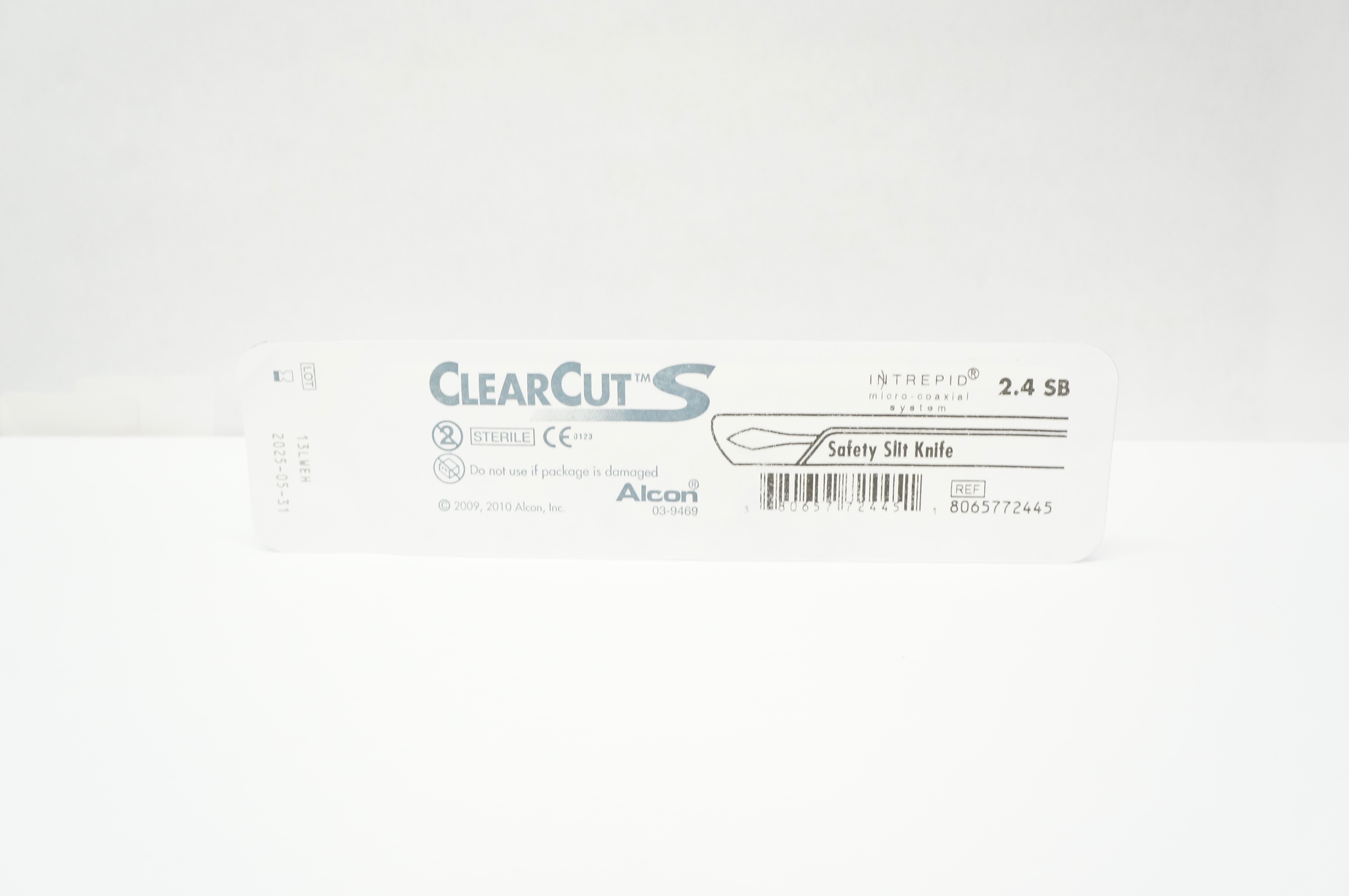 Alcon 8065772445 ClearCut S Interpid, Safety Slit Knife 2.4 SB