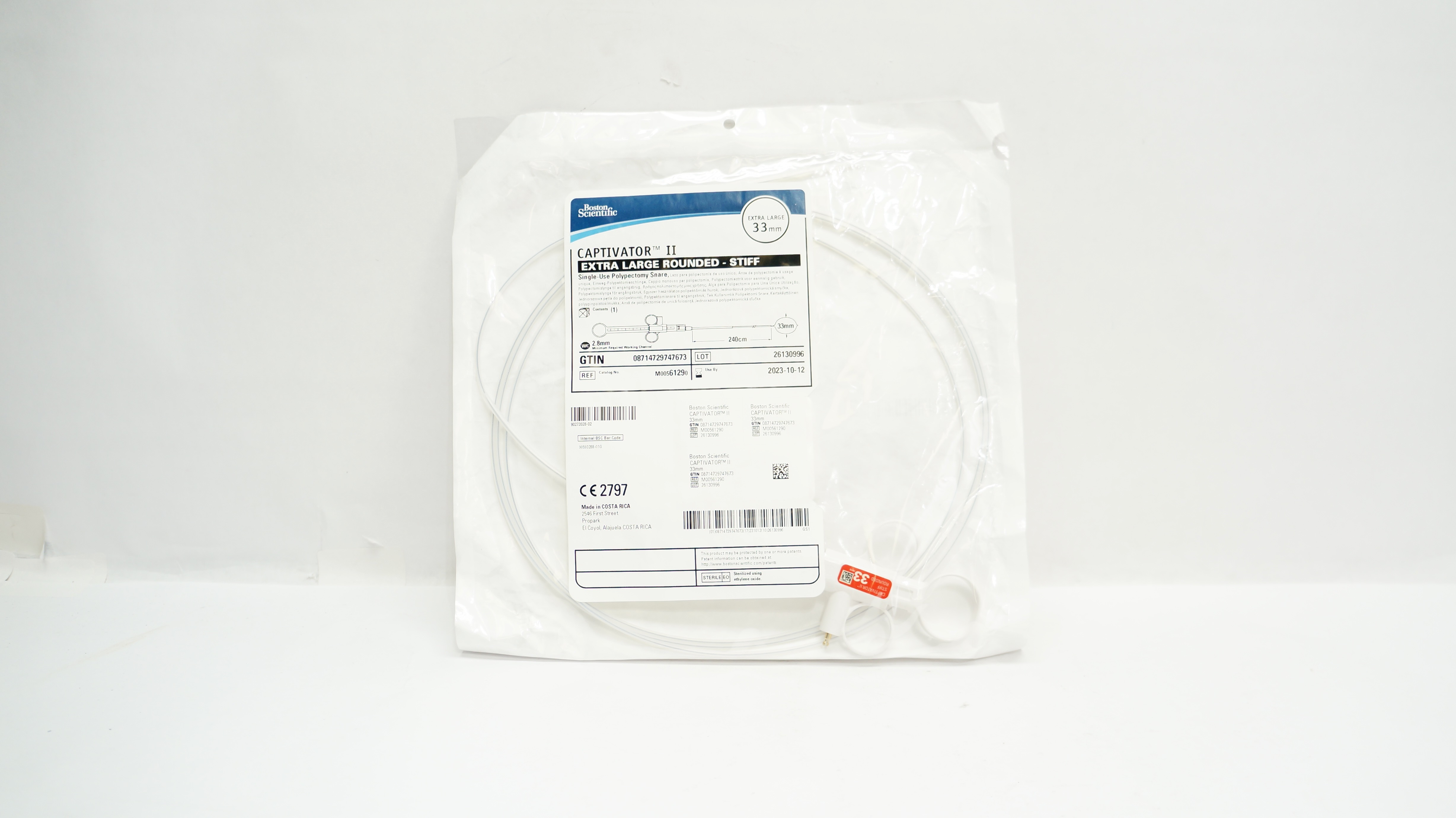 Boston Scientific M00561290 CAPTIVATOR II Polypectomy Snare XLarge 33mm