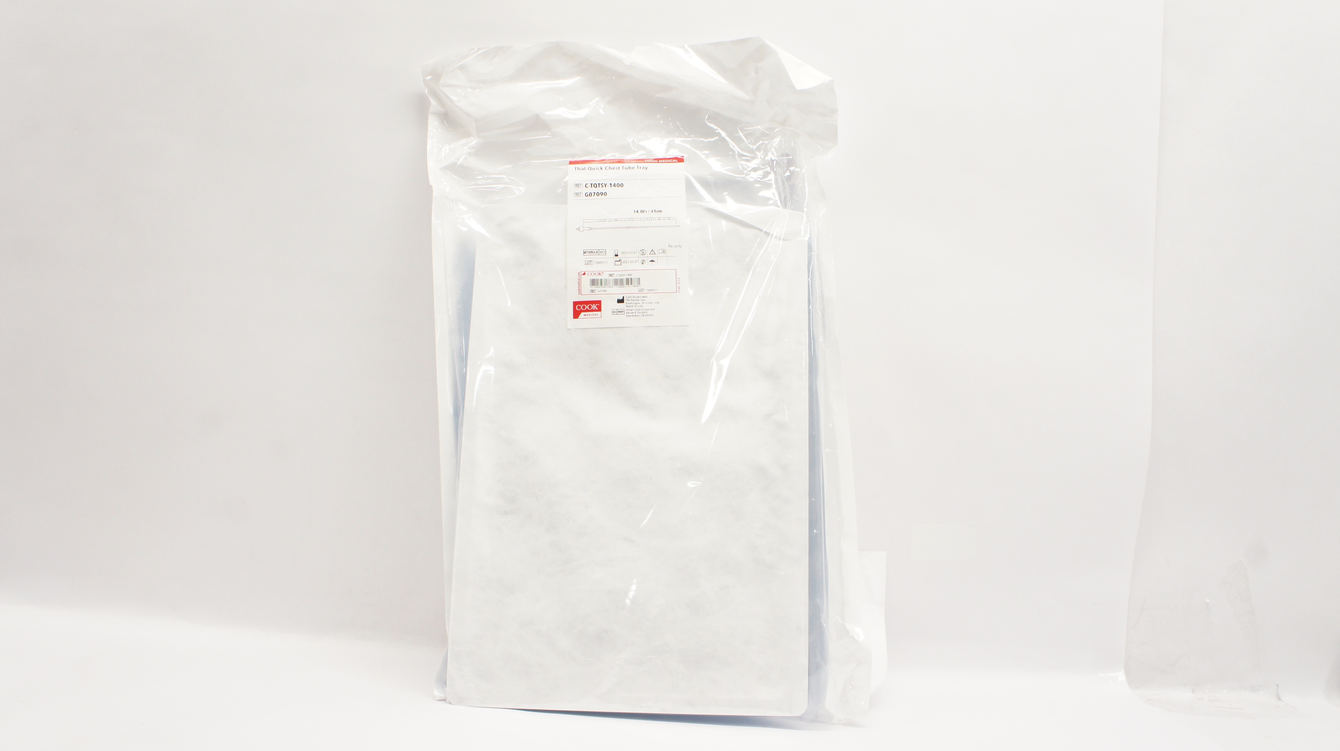 Cook Medical G07090 Thal-Quick Chest Tube Tray 14.0Fr (x)