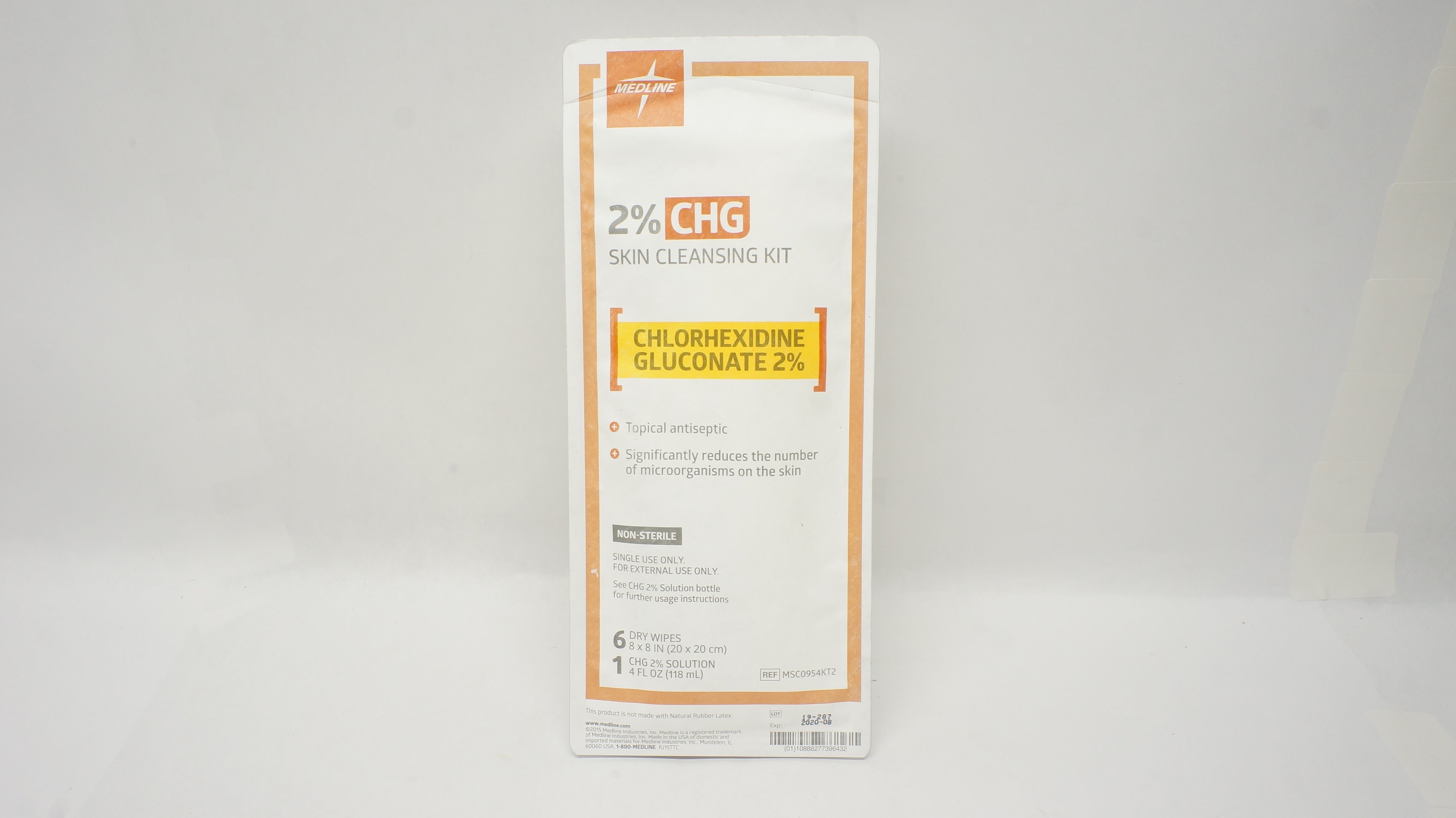 Medline MSC0954KT2 2% CHG Skin Cleansing Kit (x)