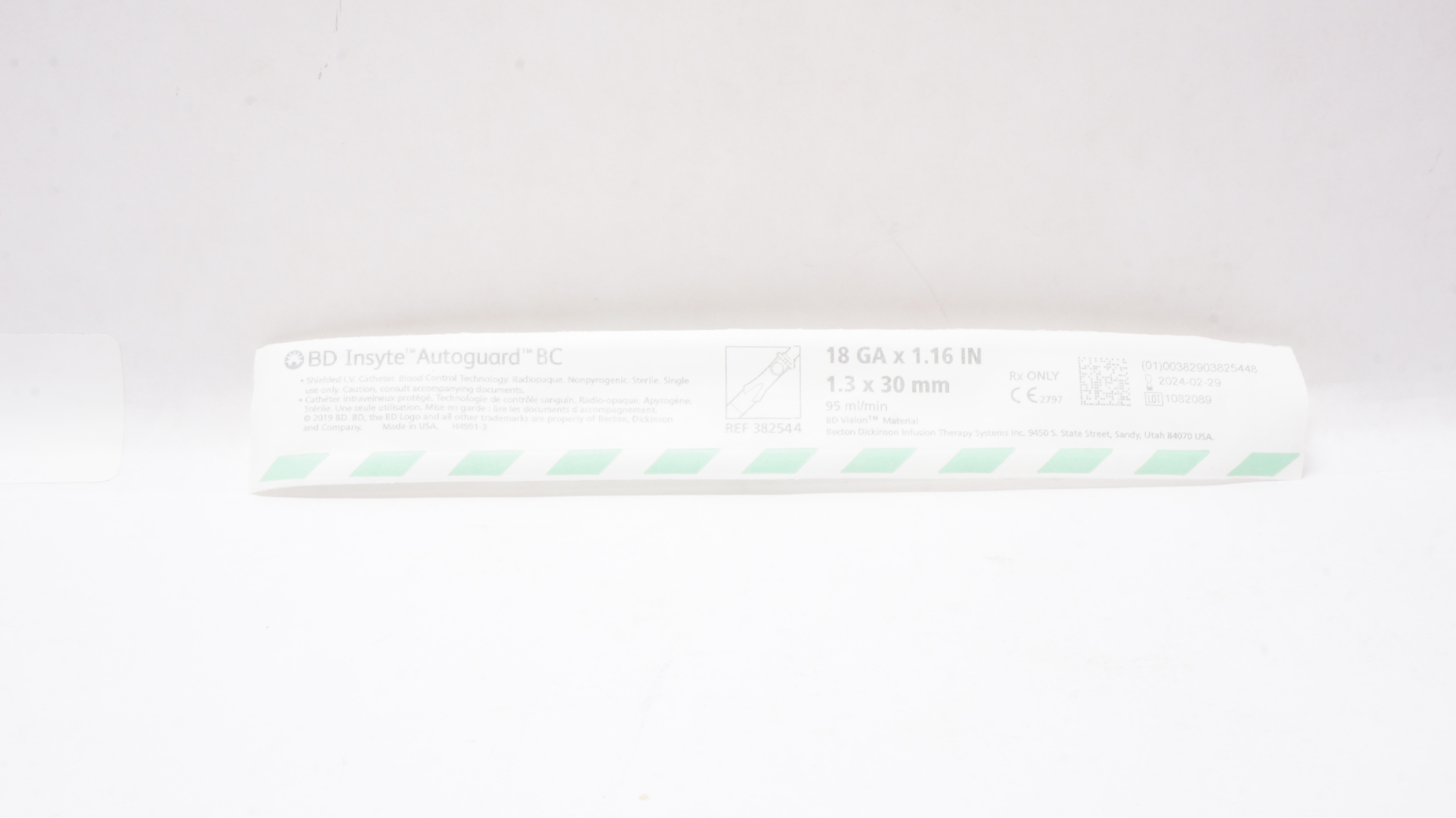 BD 382544 Autoguard BC Shielded IV Cath.18GA x 1.16inch