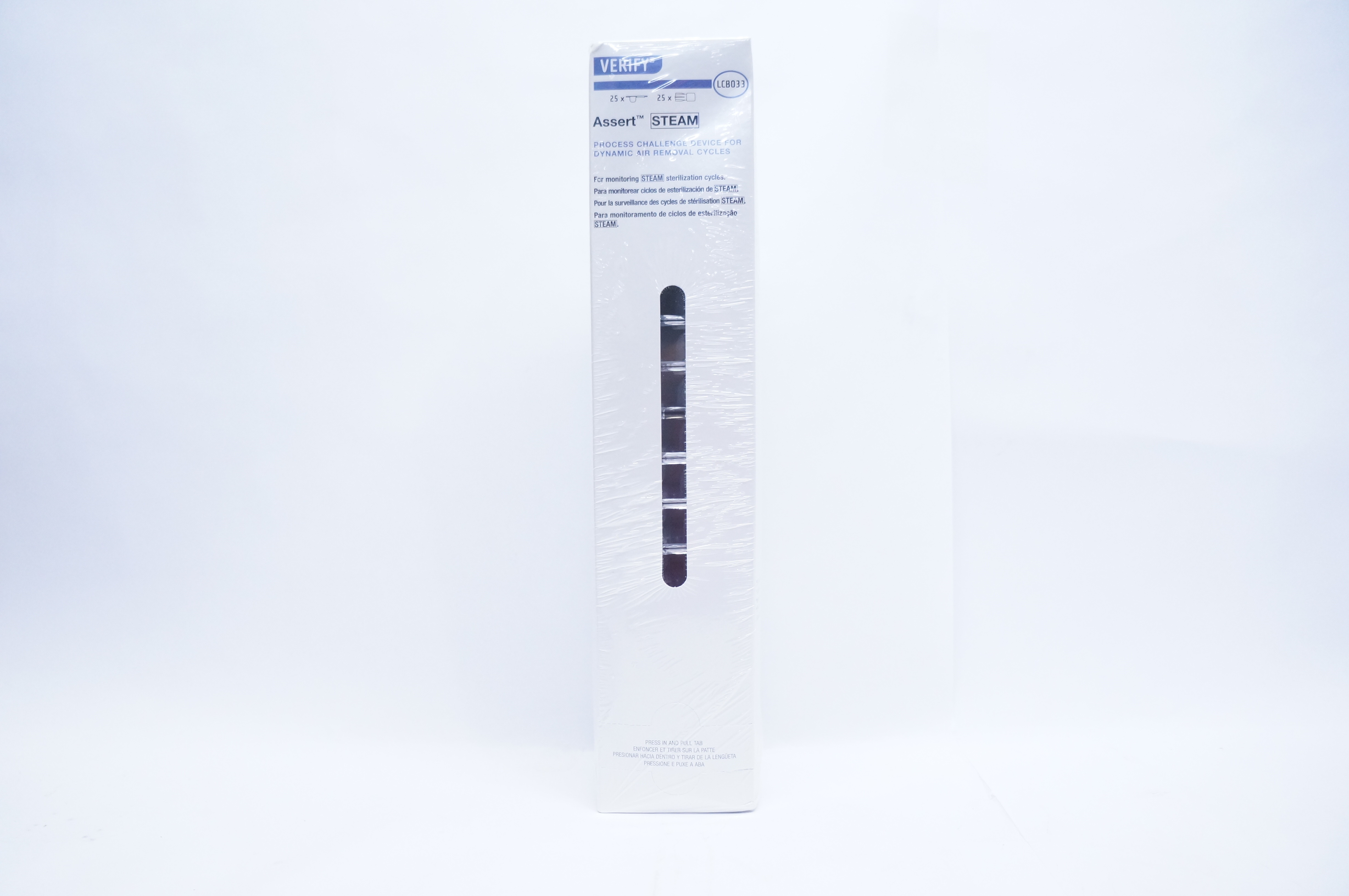 Steris LCB033 Assert Steam Verify Process Challenge Device -Box of 25