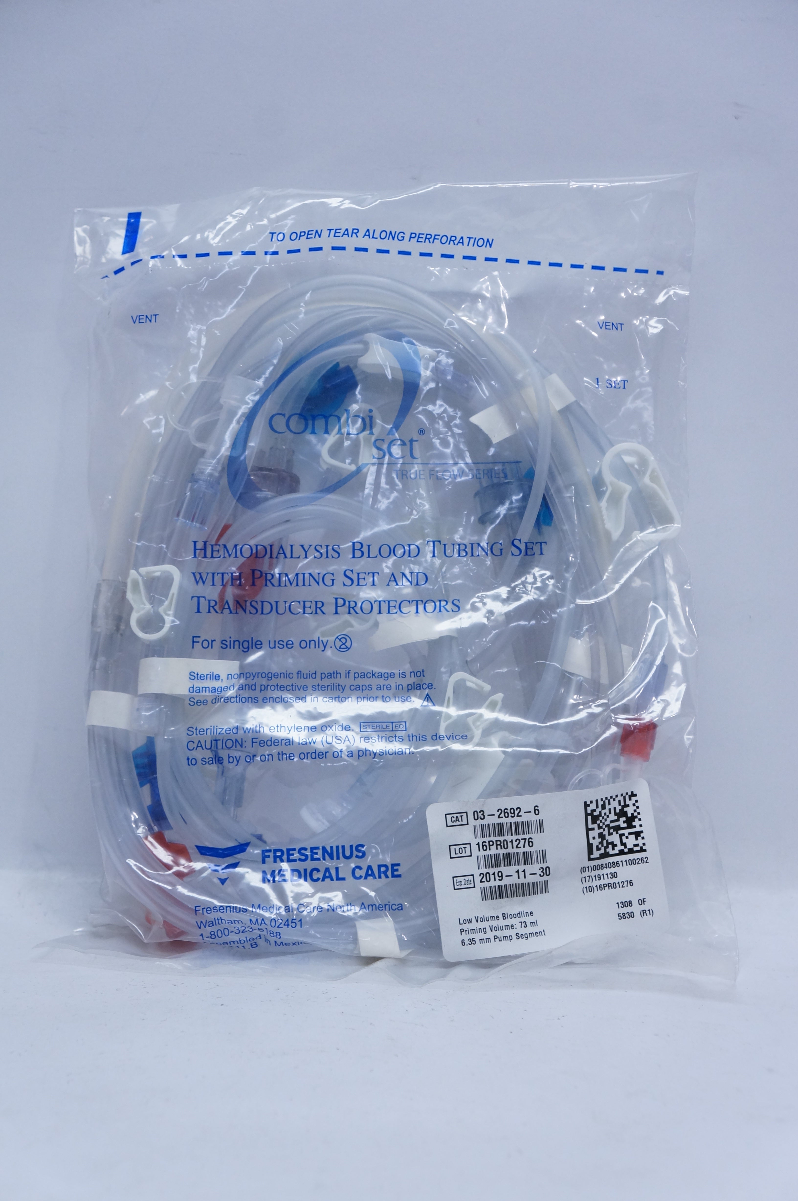 Fresenius Medical Care 0326926 Hemodialysis Blood Tubing Sets 6.35mm (x)