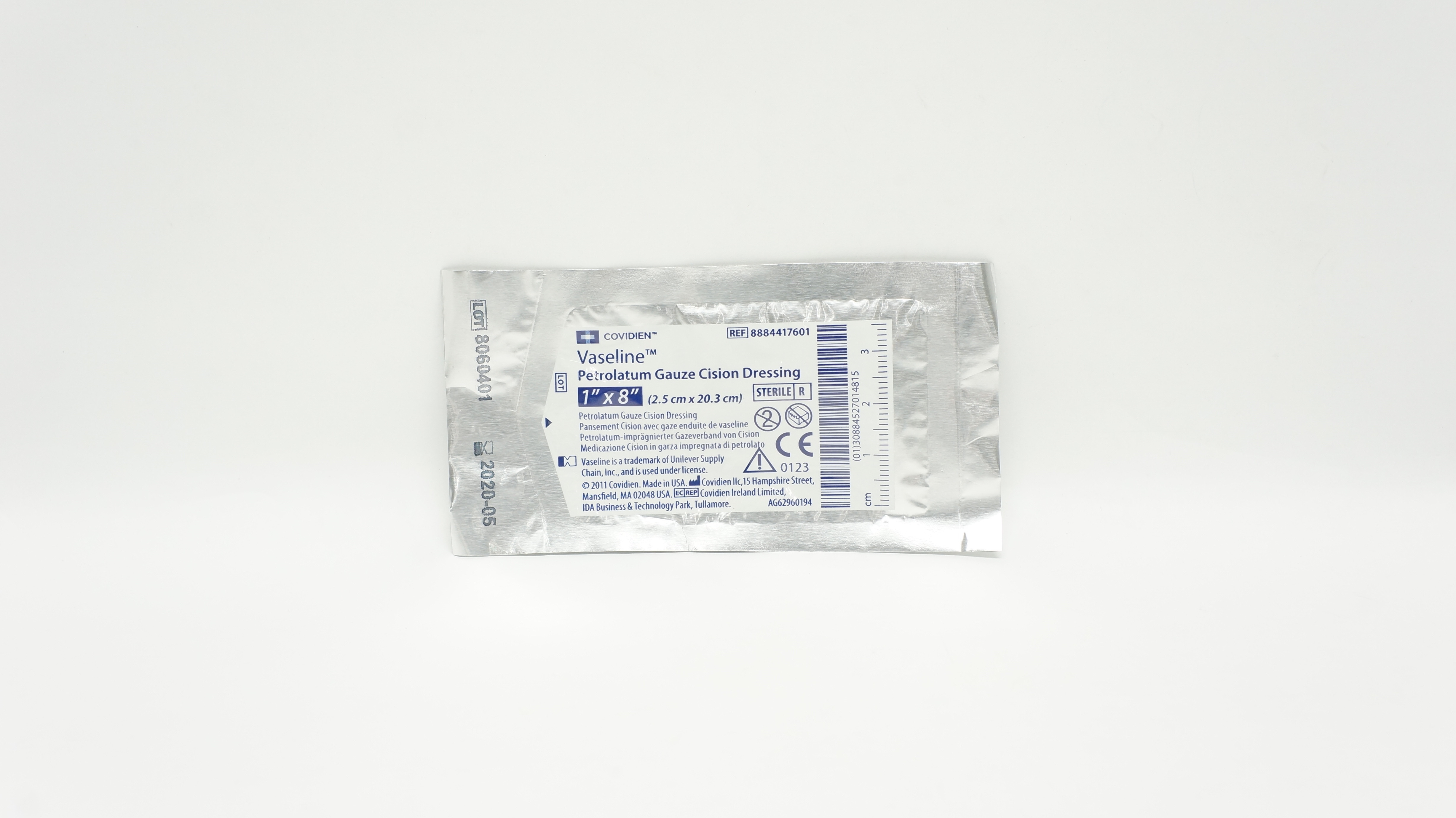 Covidien 8884417601 Vaseline Petrolatum Gauze Cision Dressing 1inch x 8inch (x)