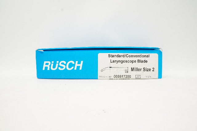 Rusch 008617200 Standard/Conventional Laryngoscope Blade, Miller Size 2