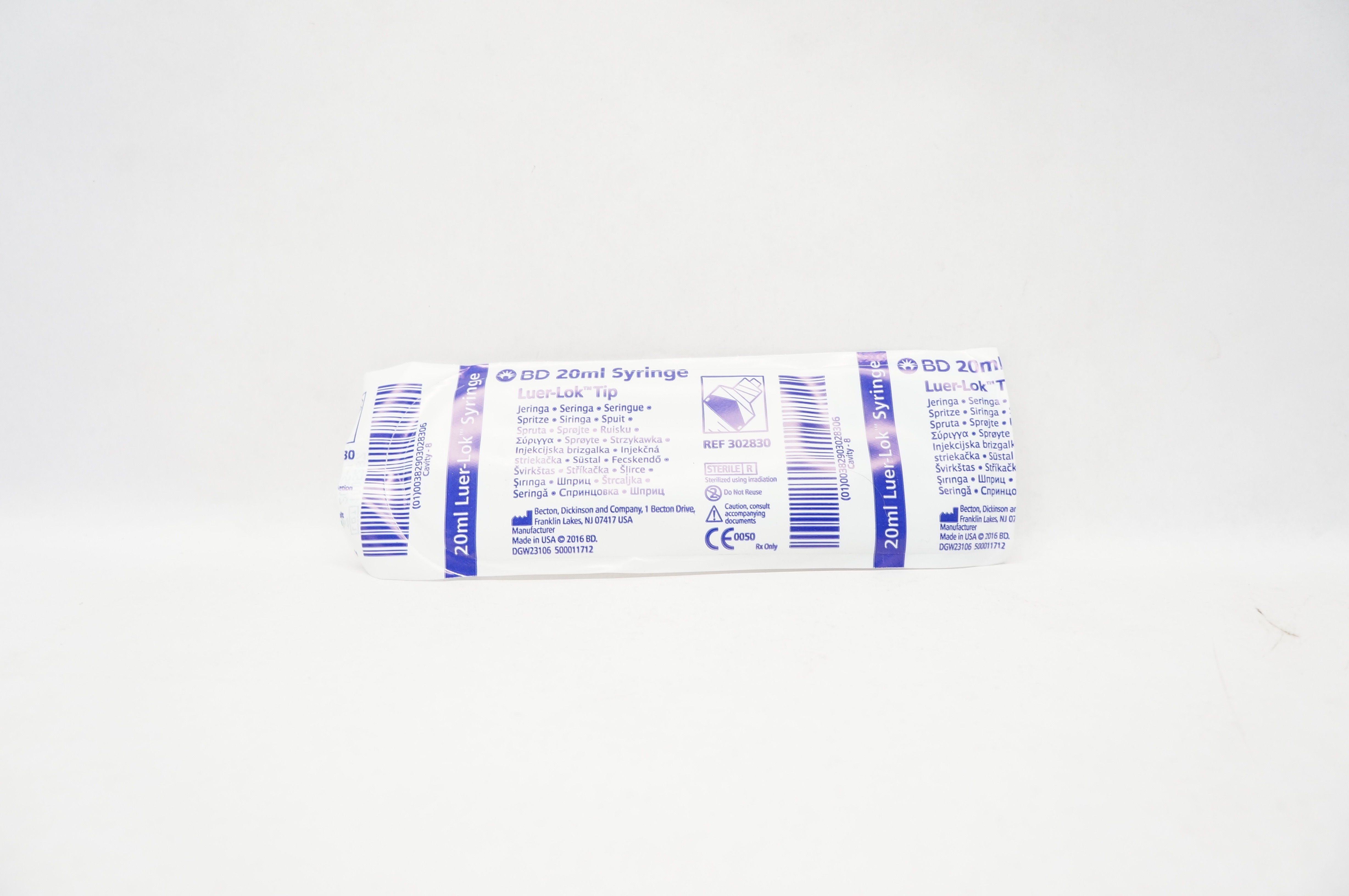 BD 302830 Syringe Luer-Lok Tip 20 ml
