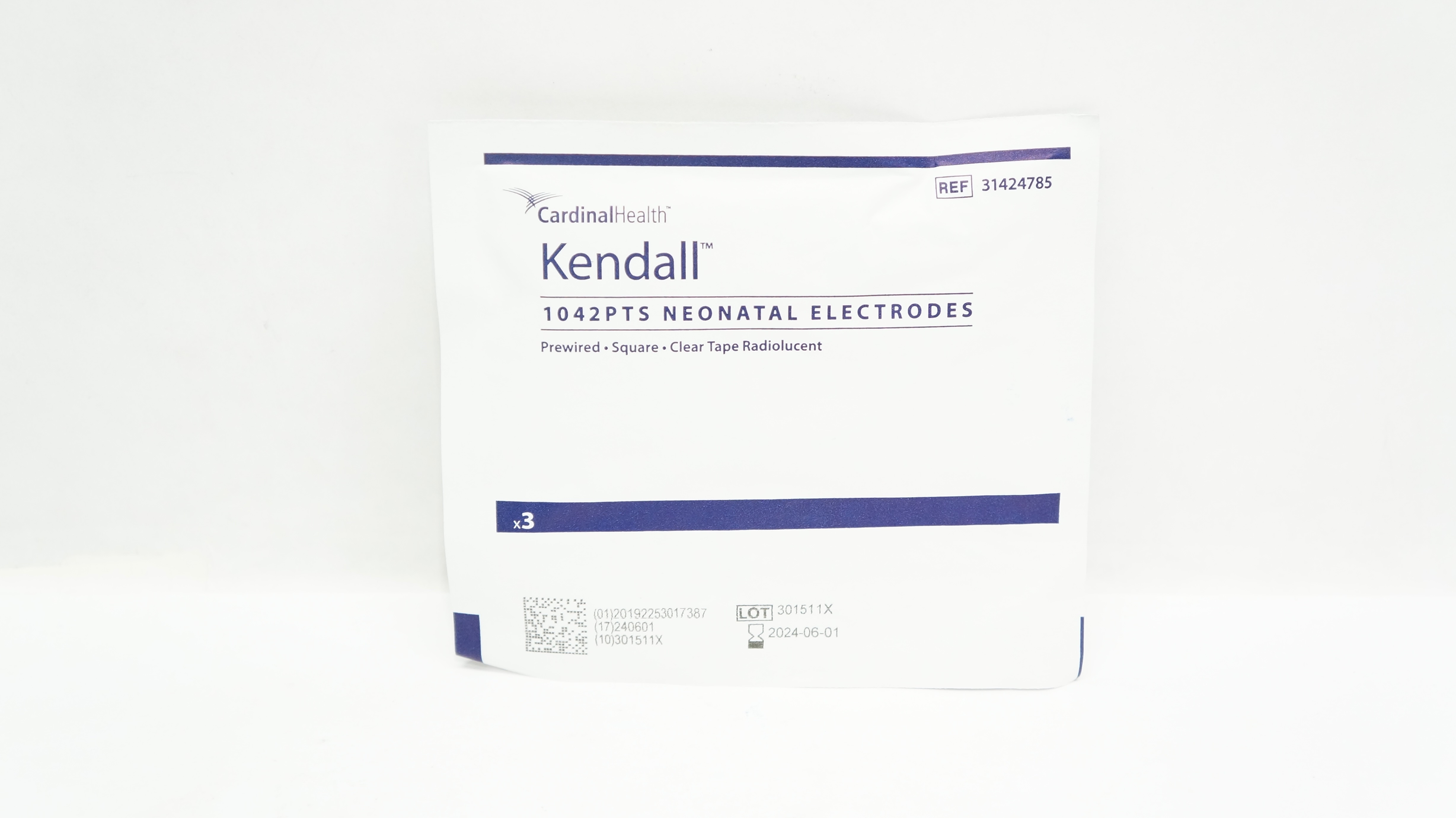 Cardinal Health 31424785 Kendall 1042PTS Neonatal Electrodes - Pack of 3
